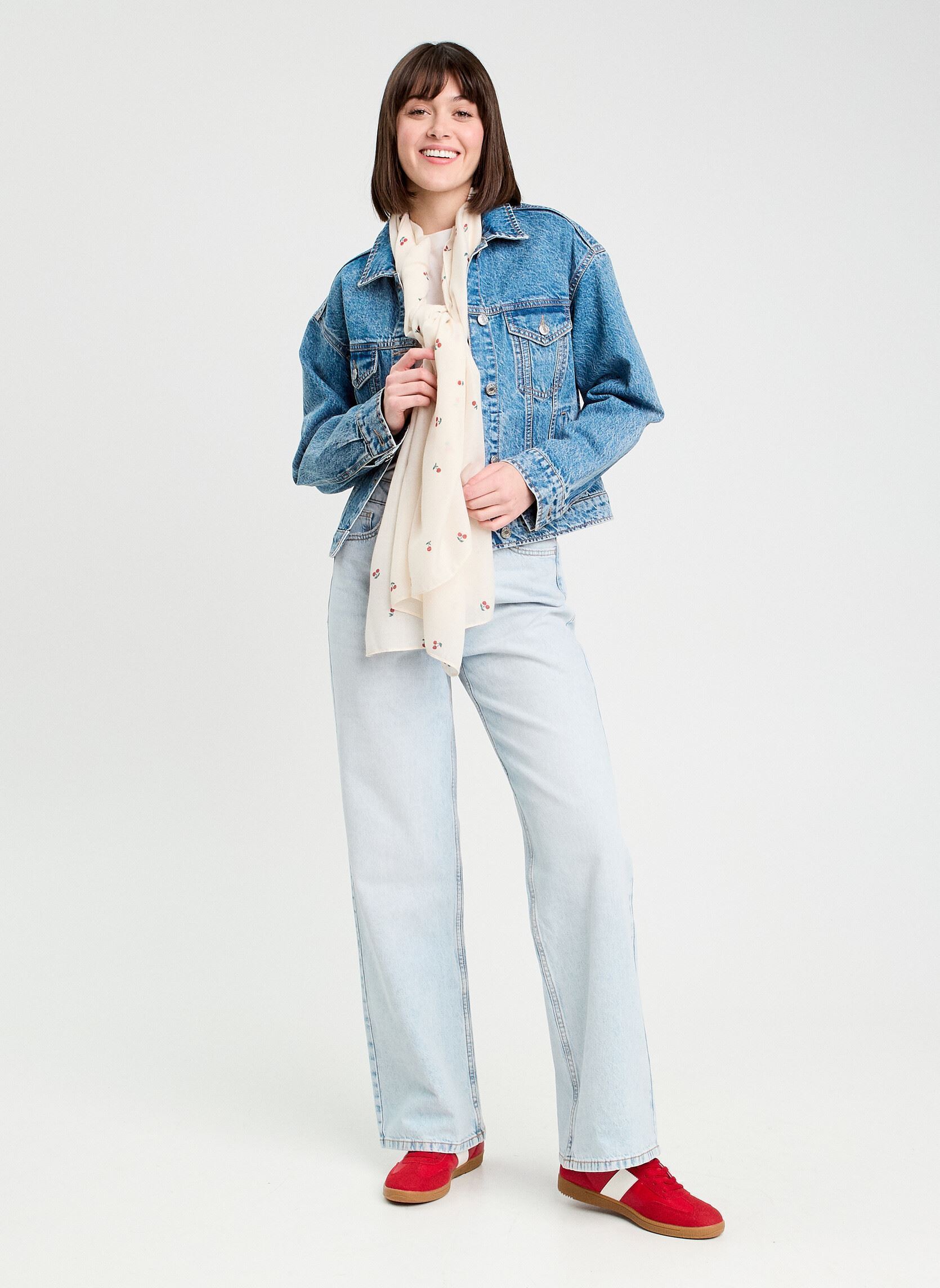 Wijde jeans / Flared Jeans Delho-Loty3 dames blauw Cache Cache Wijde jeans / Flared Jeans Delho-Loty3 dames blauw DENIM BLEACH