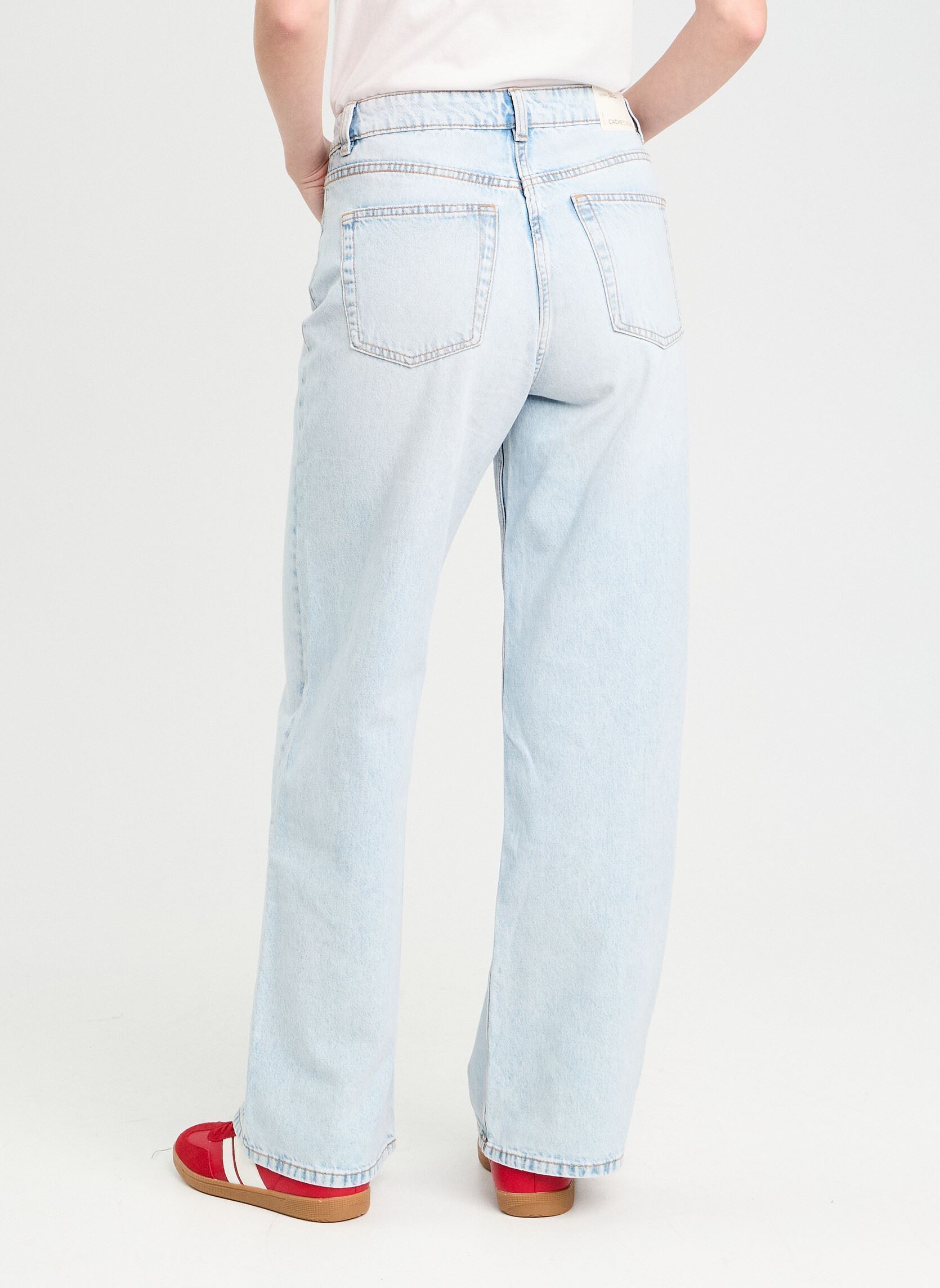 Wijde jeans / Flared Jeans Delho-Loty3 dames blauw Cache Cache Wijde jeans / Flared Jeans Delho-Loty3 dames blauw DENIM BLEACH