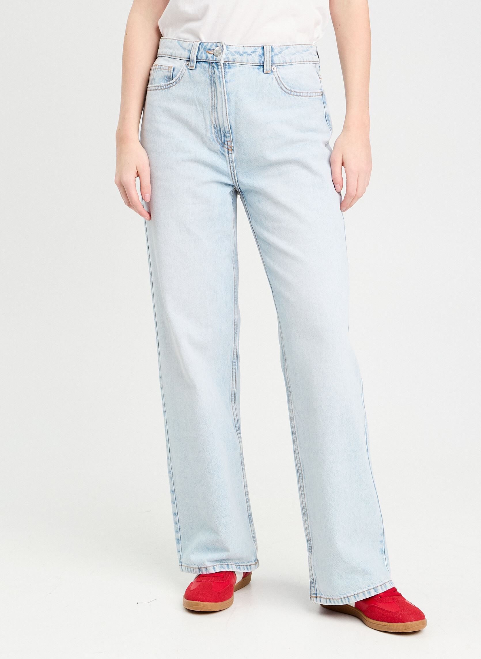Wijde jeans / Flared Jeans Delho-Loty3 dames blauw Cache Cache Wijde jeans / Flared Jeans Delho-Loty3 dames blauw DENIM BLEACH