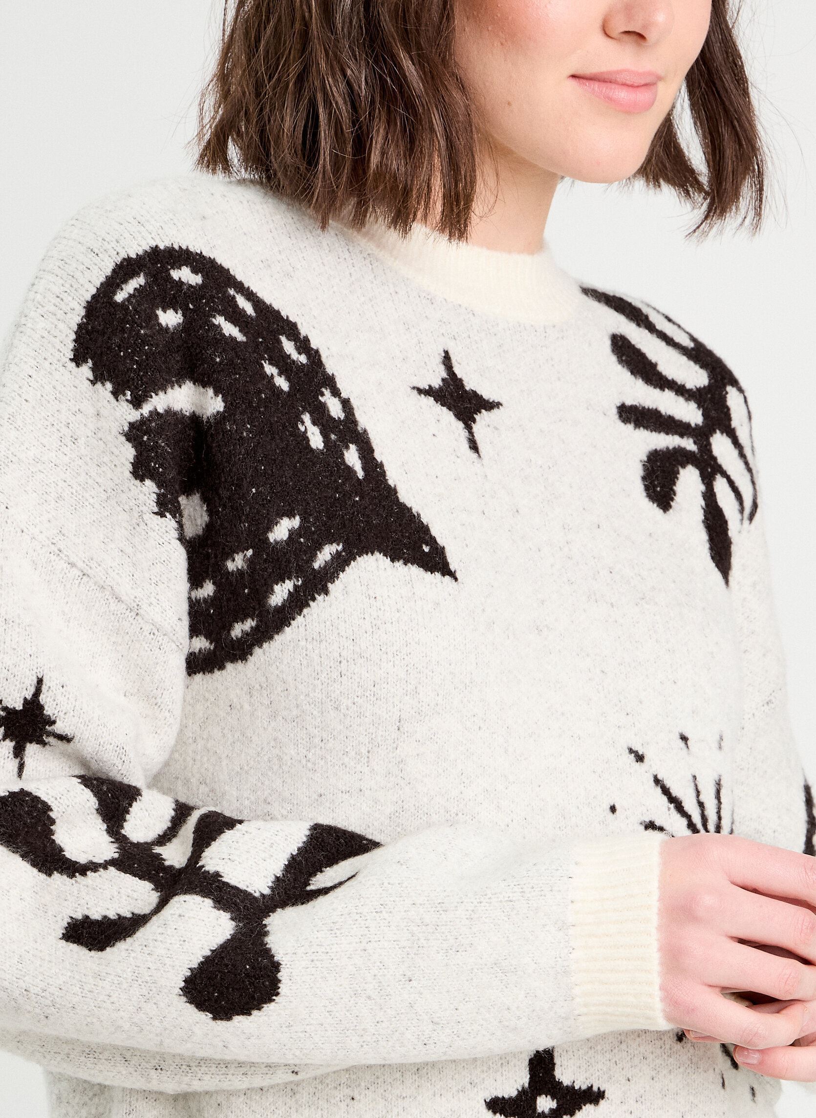Pullover Puljacop damen weiß Cache Cache Pullover Puljacop damen weiß CLOUD DANCER