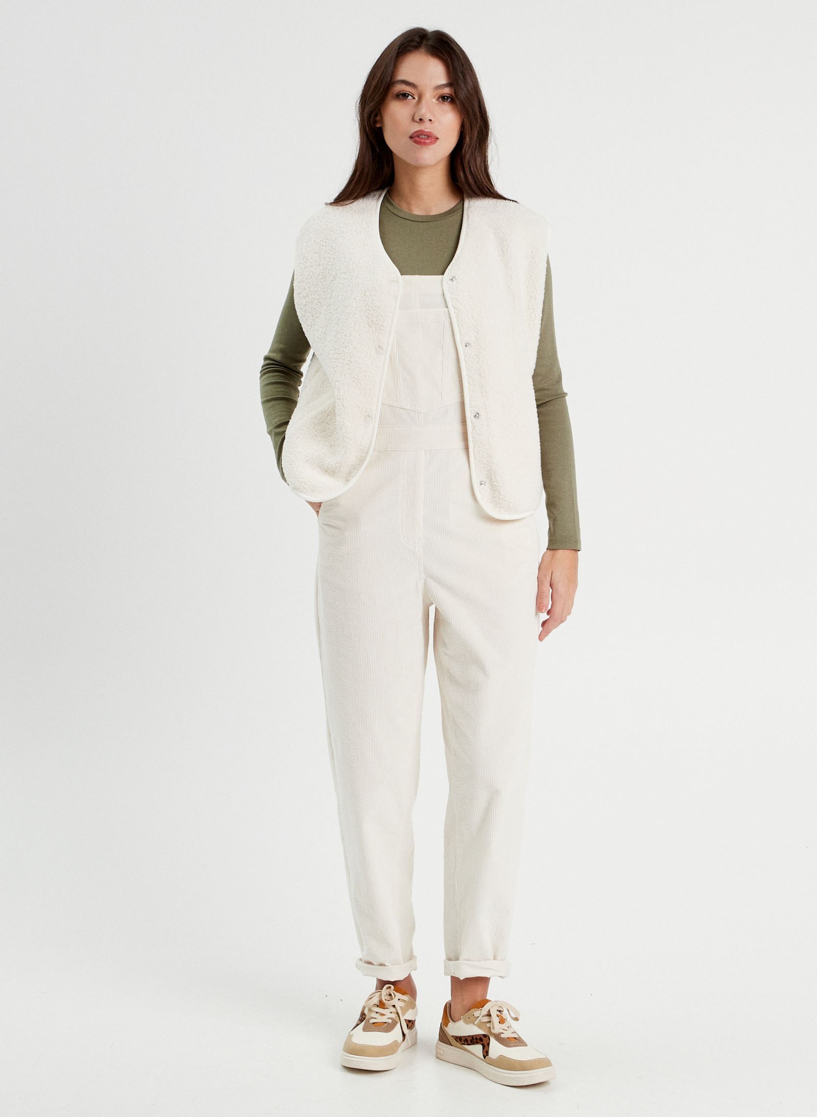 Vesten Dsherpnew dames wit Cache Cache Vesten Dsherpnew dames wit CLOUD DANCER