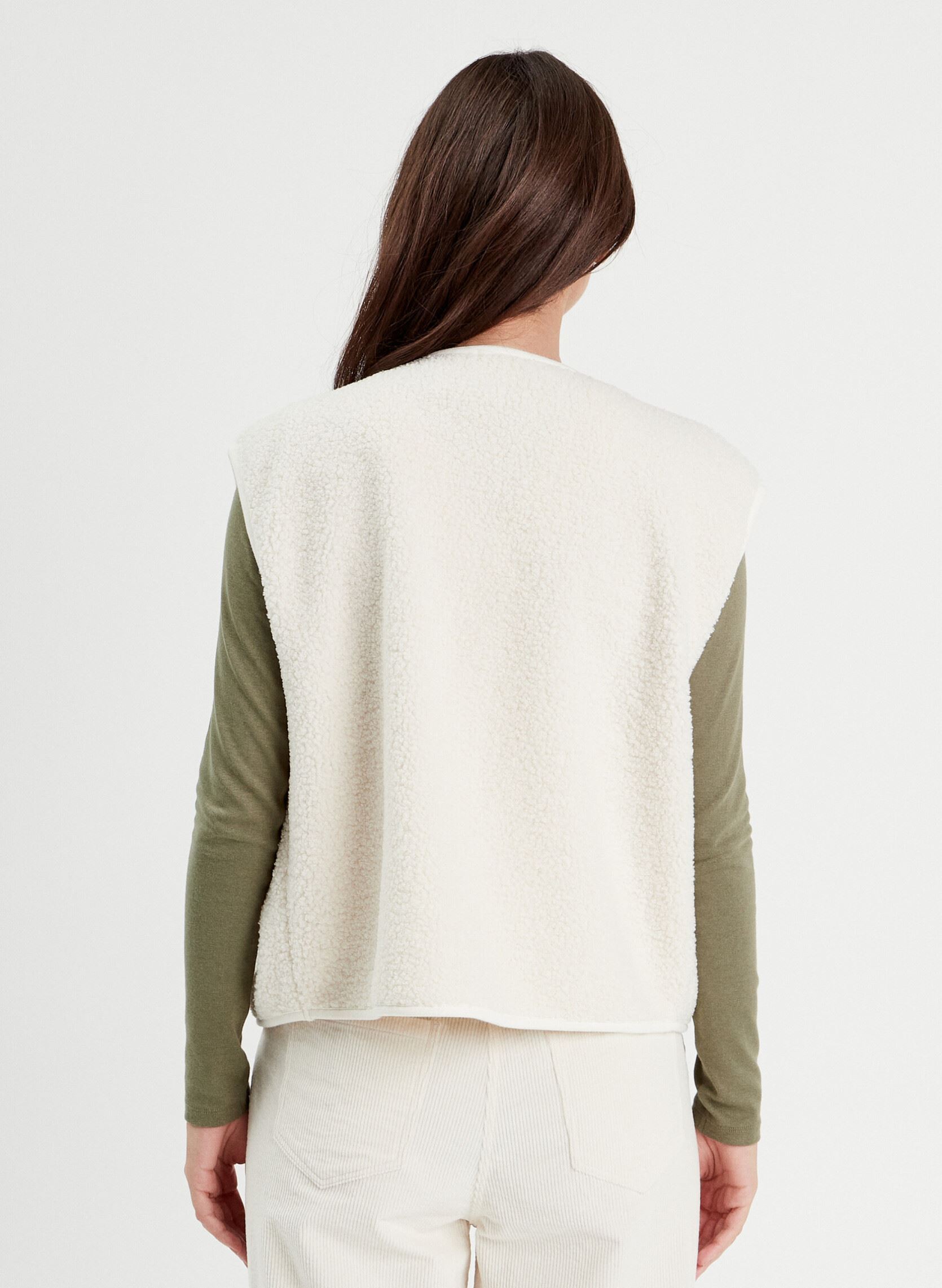 Vesten Dsherpnew dames wit Cache Cache Vesten Dsherpnew dames wit CLOUD DANCER