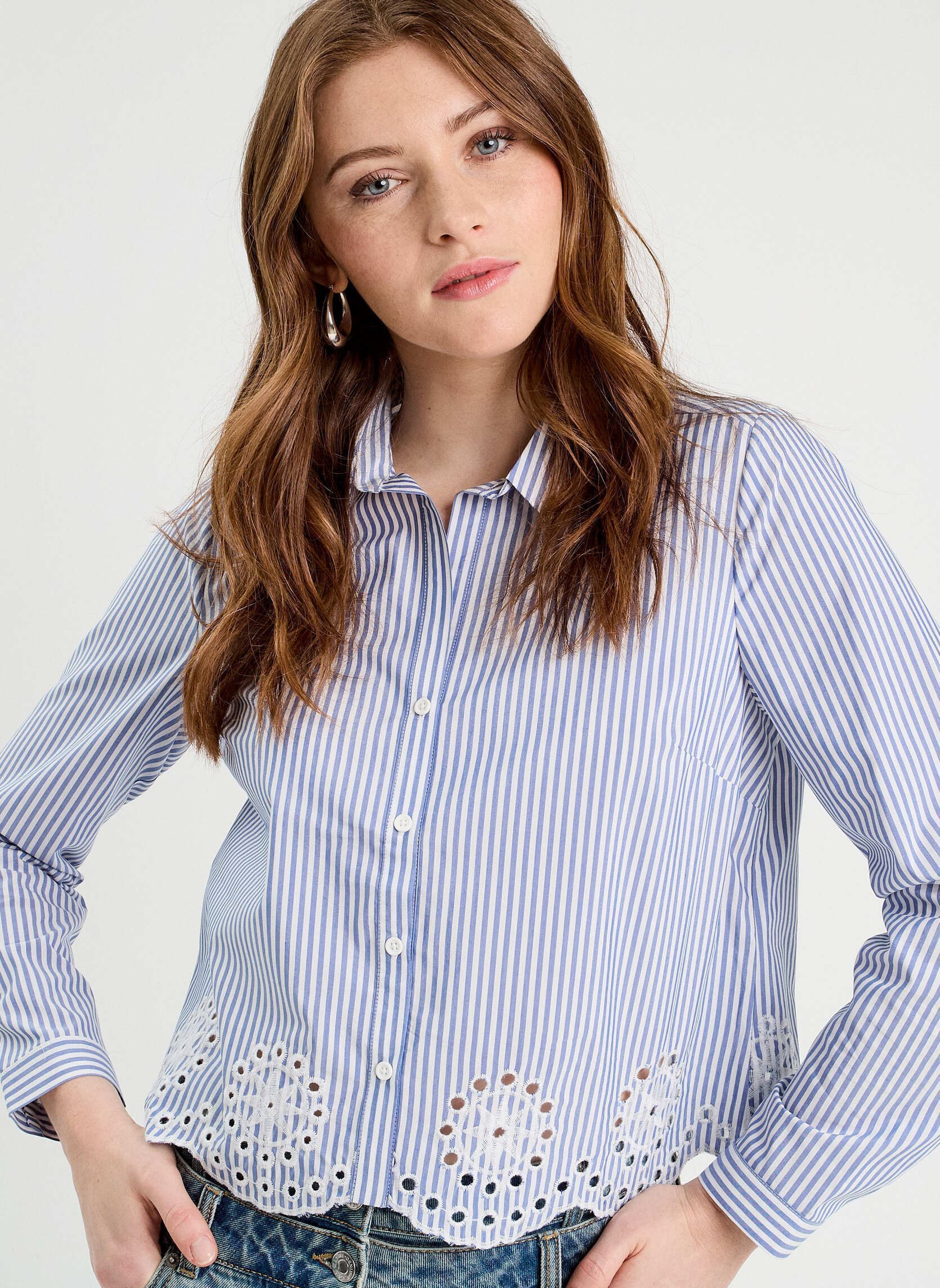 Camicie a maniche lunghe Chemanglaise donna bianco Cache Cache Camicie a maniche lunghe Chemanglaise donna bianco RAY-ESSCHEM-W