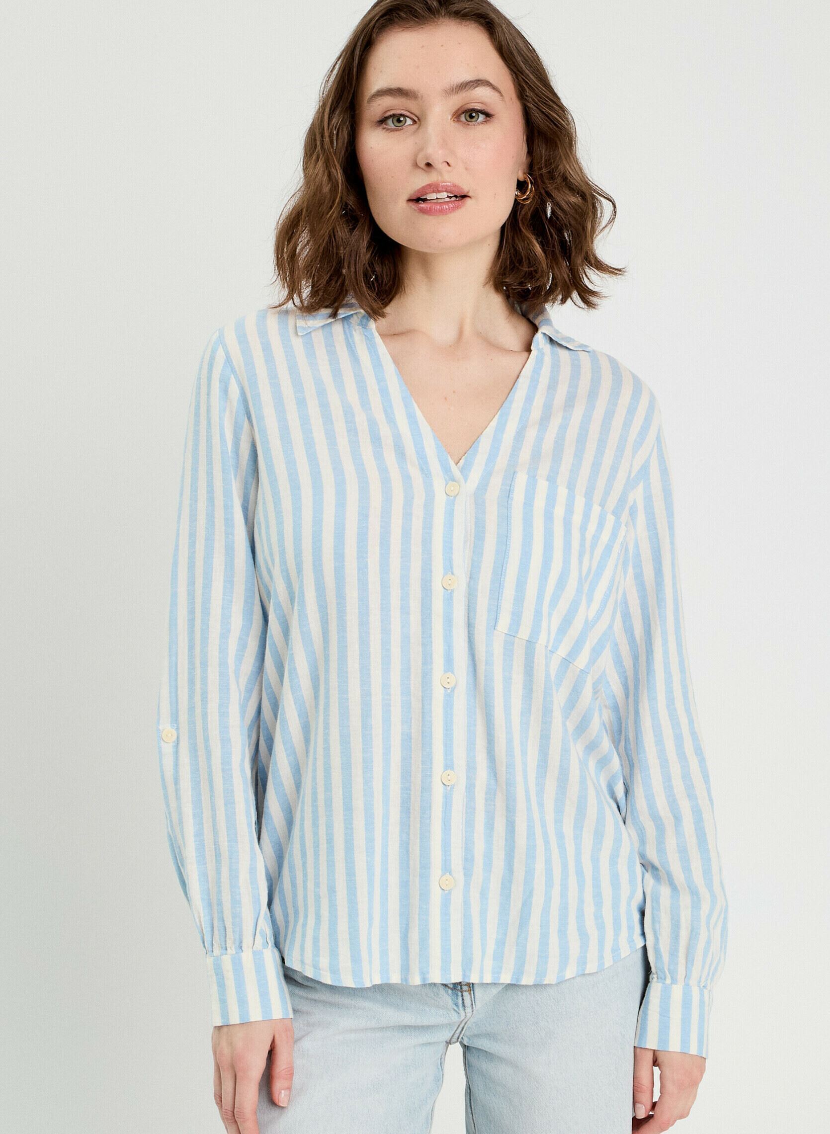 Langarm-Hemden Chebasiline damen blau Cache Cache Langarm-Hemden Chebasiline damen blau RAY-LINA-B