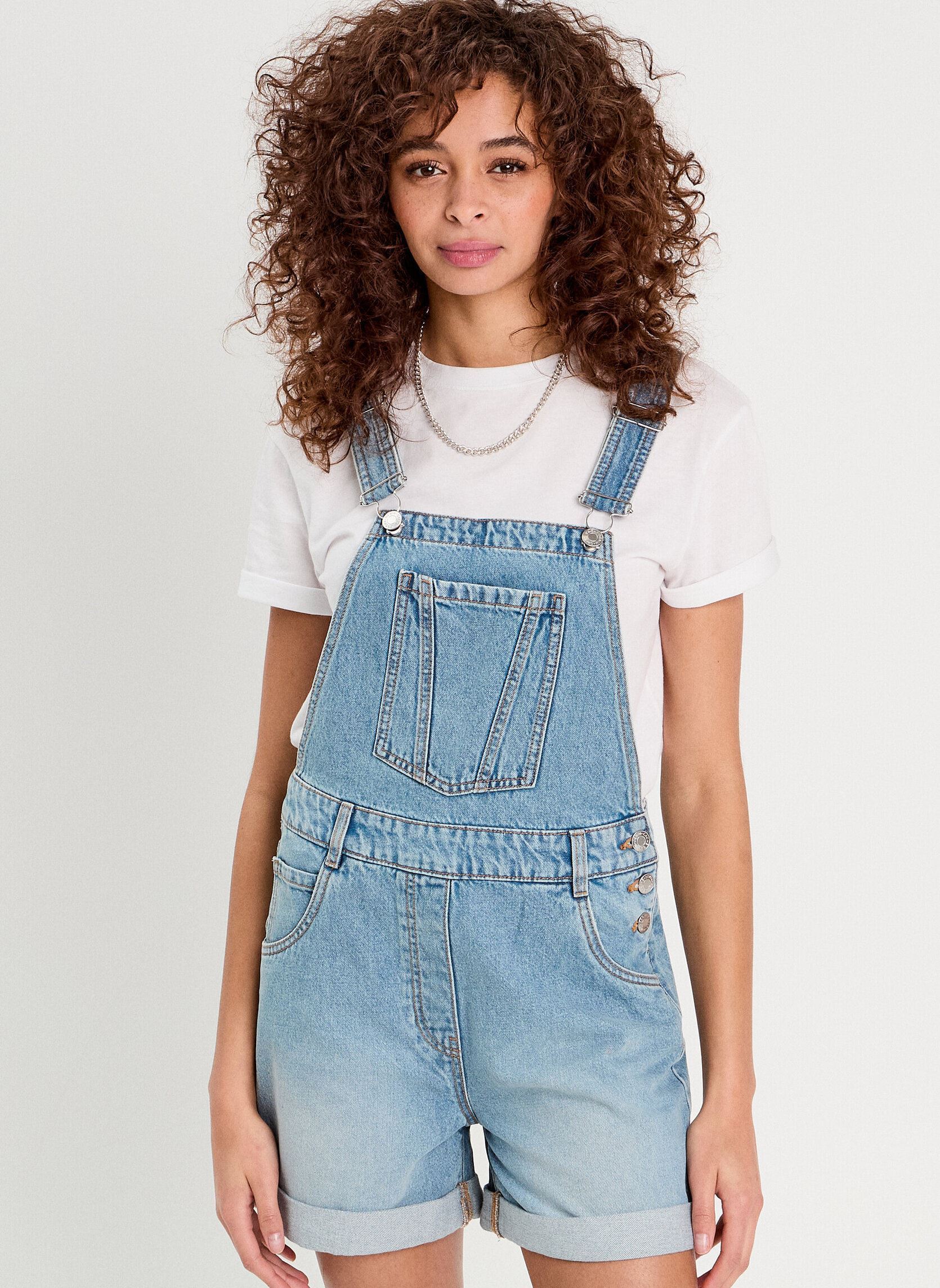 Robe Salopette Denim Topshop Moto Bleu - Taille 2 Femme - Occasion Très Bon état