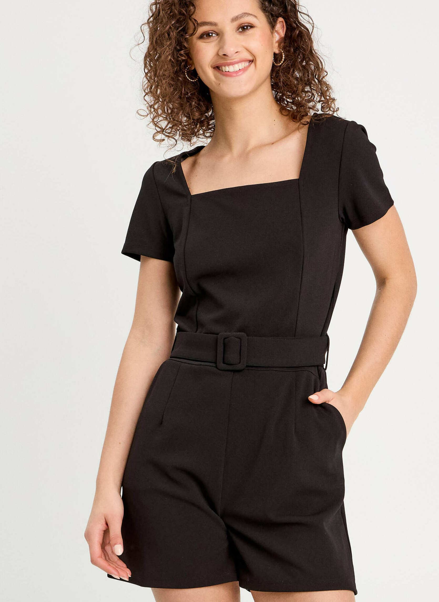 Kurze Jumpsuits Combishoyee damen schwarz Cache Cache Kurze Jumpsuits Combishoyee damen schwarz JET BLACK