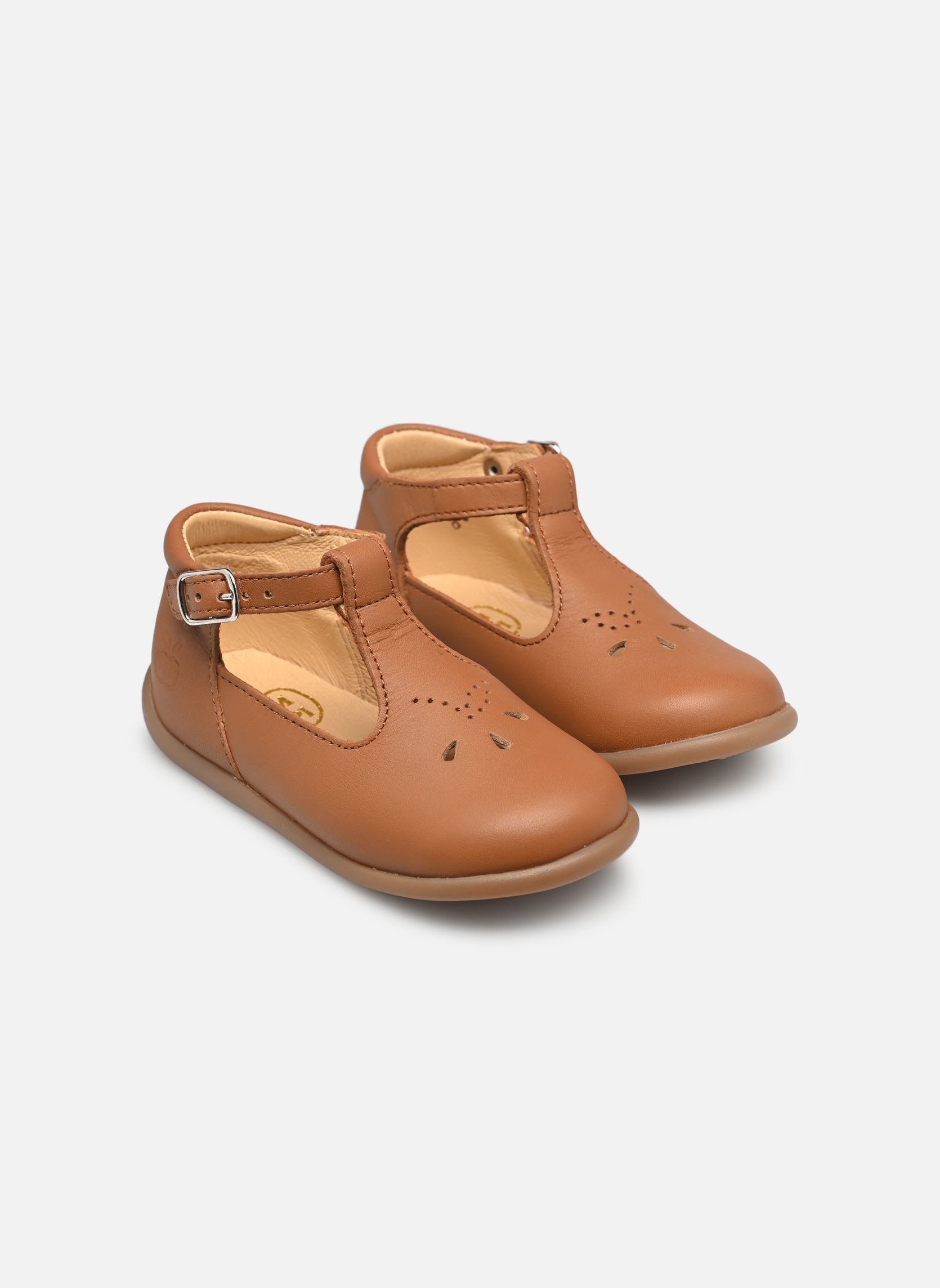 Ballerina's STAND-UP SALOME meisjes bruin Pom d Api Ballerina's STAND-UP SALOME meisjes bruin Camel