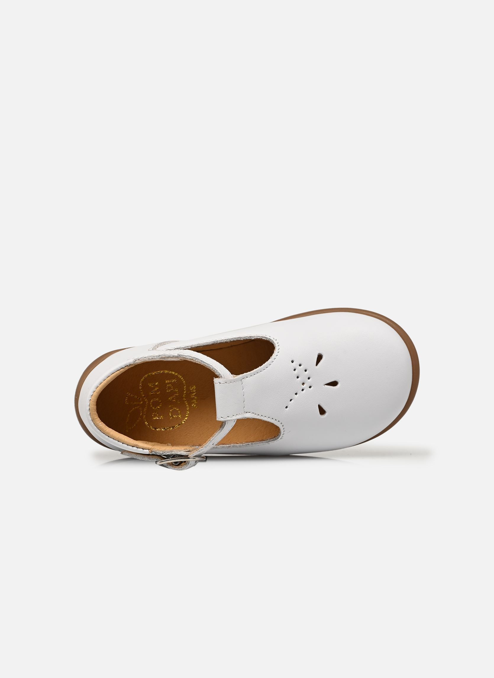 Ballerina's STAND-UP SALOME meisjes wit Pom d Api Ballerina's STAND-UP SALOME meisjes wit BLANC