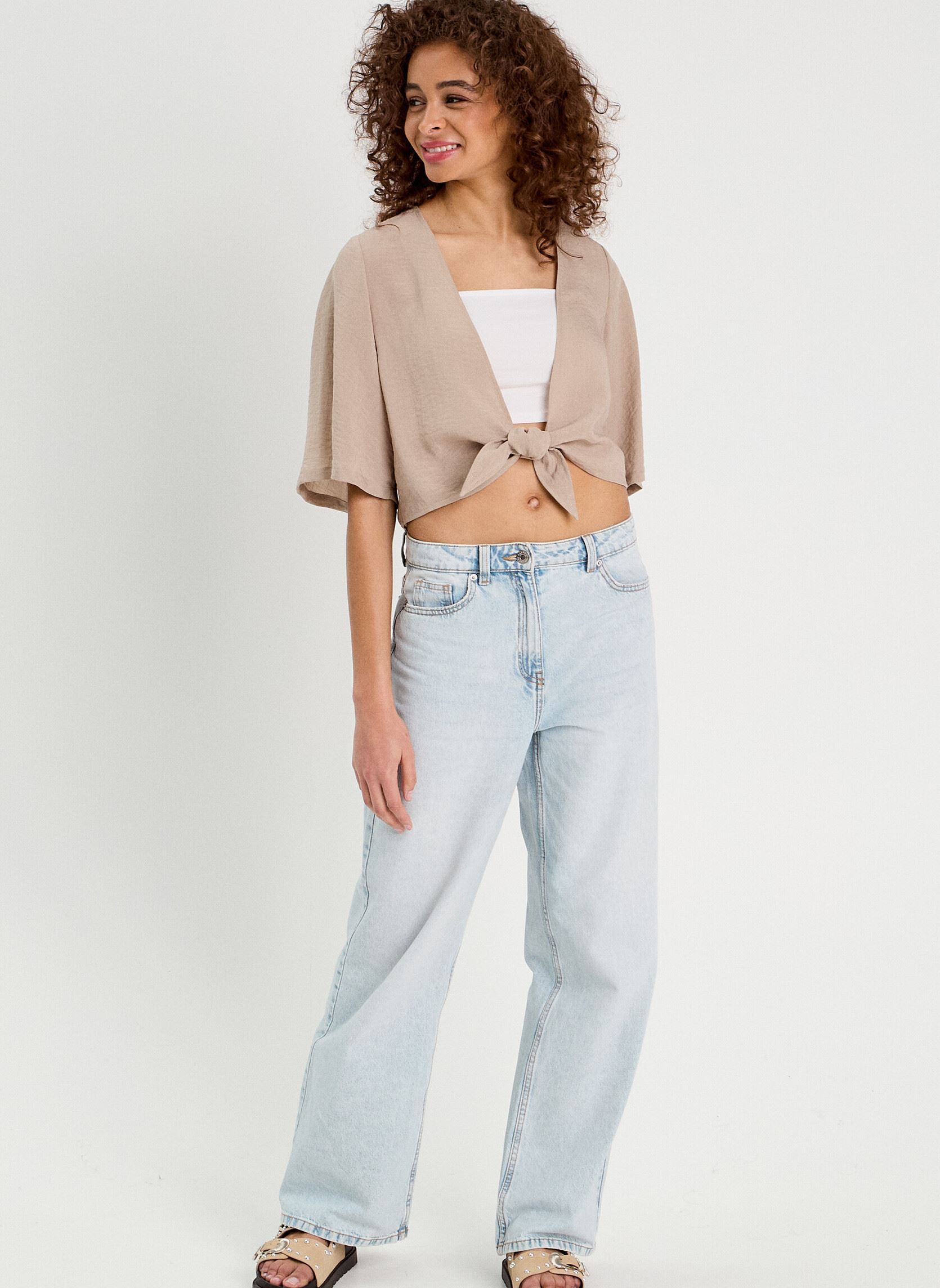 Kurzarm-Blusen Blouarid damen beige Cache Cache Kurzarm-Blusen Blouarid damen beige COBBLESTON