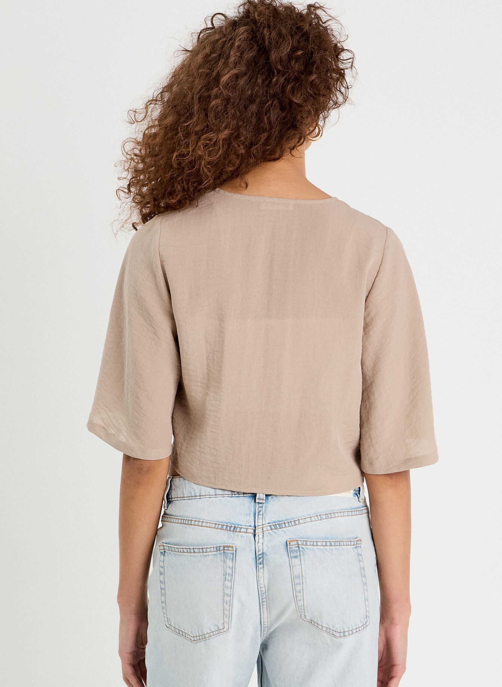 Kurzarm-Blusen Blouarid damen beige Cache Cache Kurzarm-Blusen Blouarid damen beige COBBLESTON