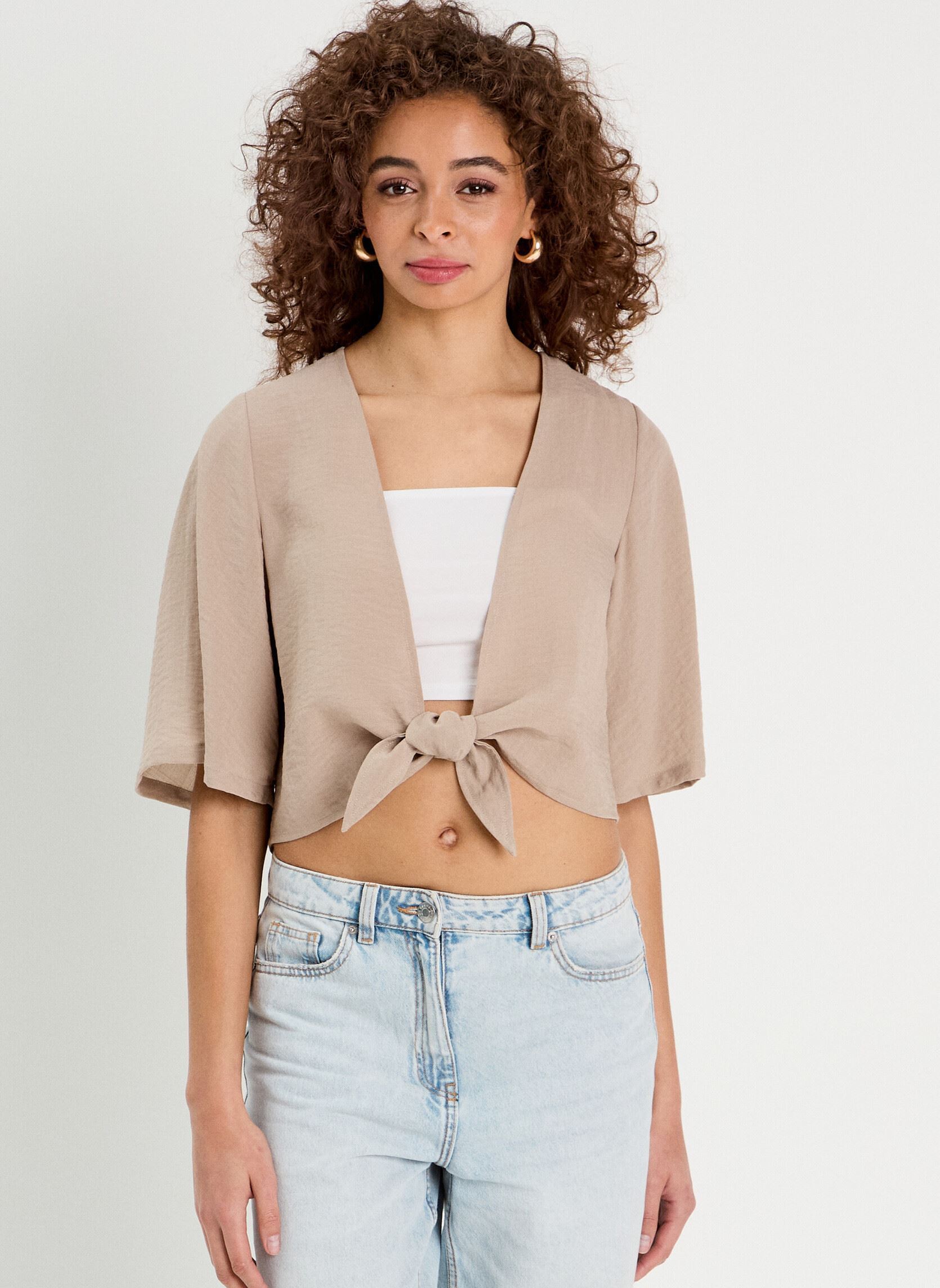 Kurzarm-Blusen Blouarid damen beige Cache Cache Kurzarm-Blusen Blouarid damen beige COBBLESTON