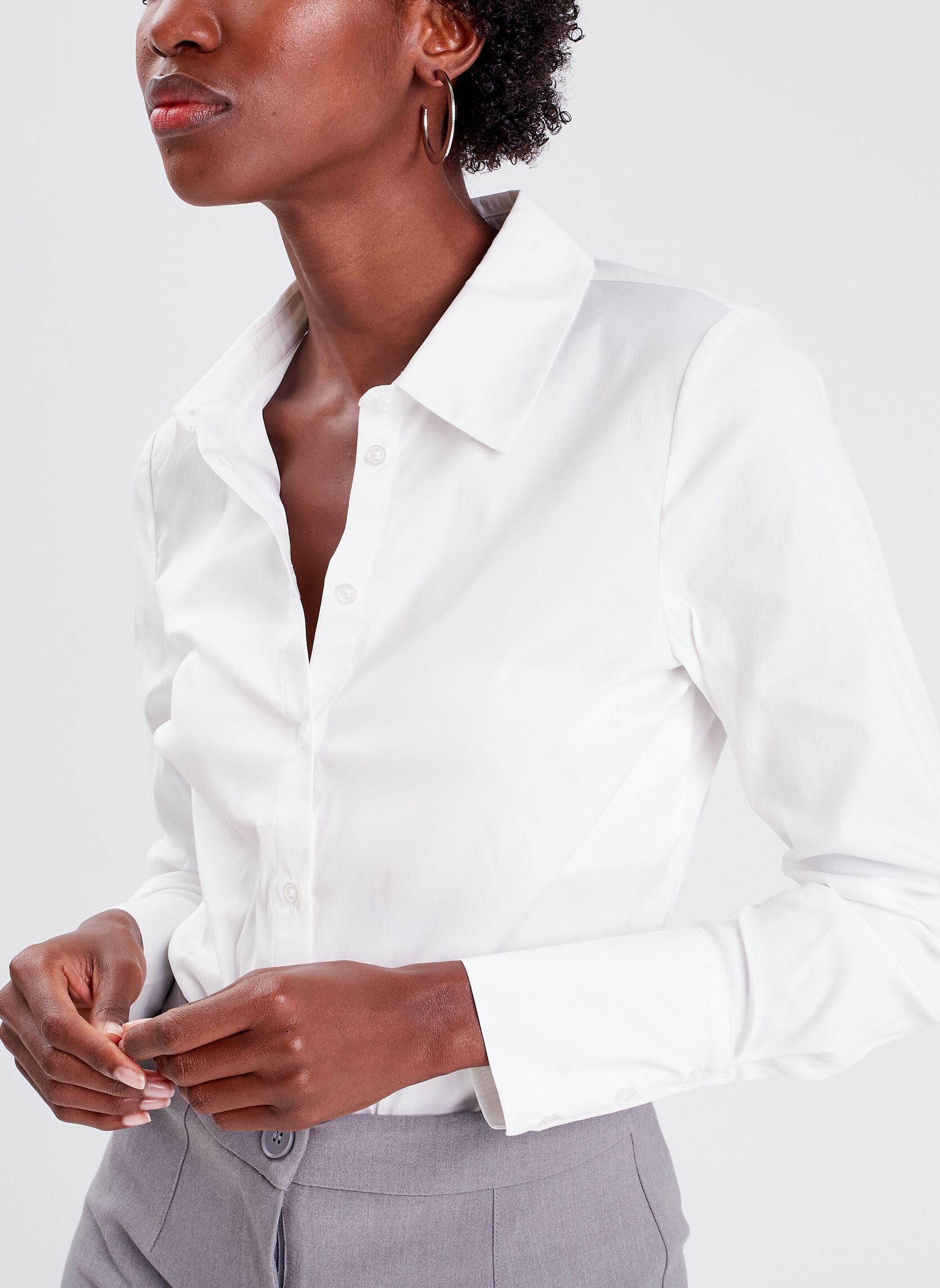 Chemises manches longues Chezapopa femme blanc Cache Cache Chemises manches longues Chezapopa femme blanc CLOUD DANCER