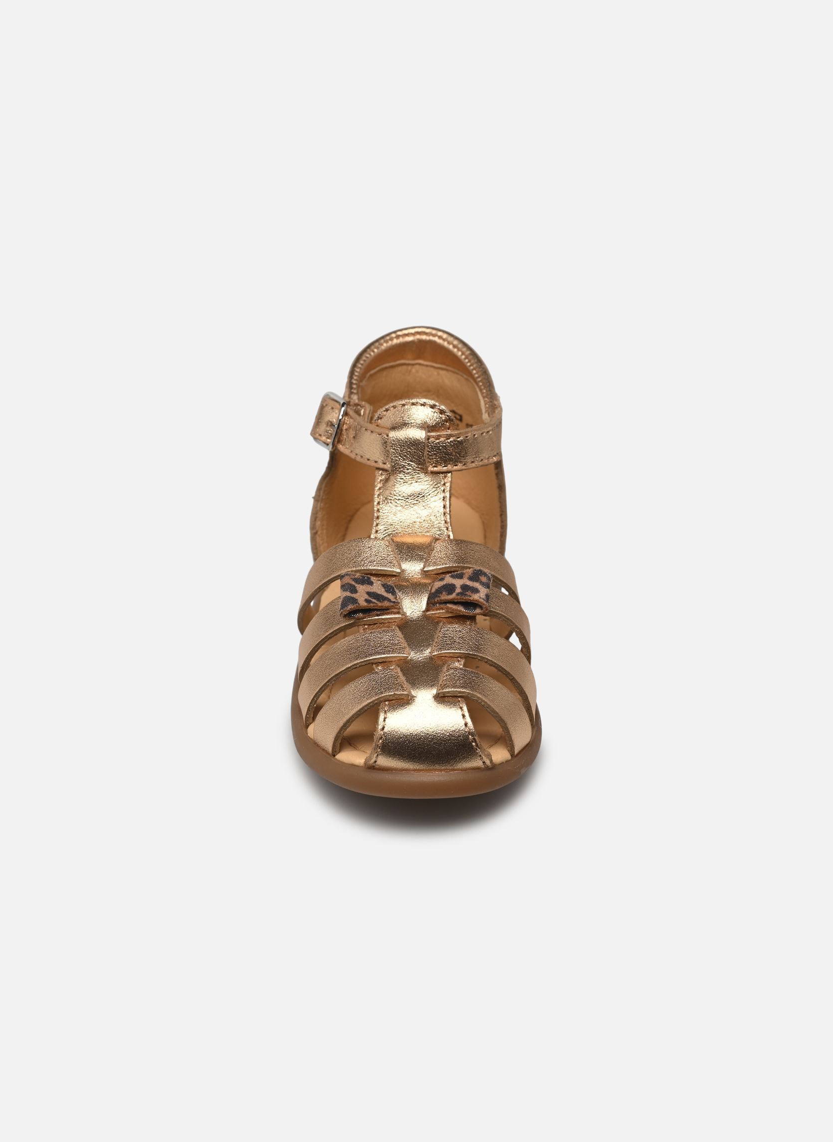 Sandalias STAND-UP KNOT niña oro y bronce Pom d Api Sandalias STAND-UP KNOT niña oro y bronce IVORY