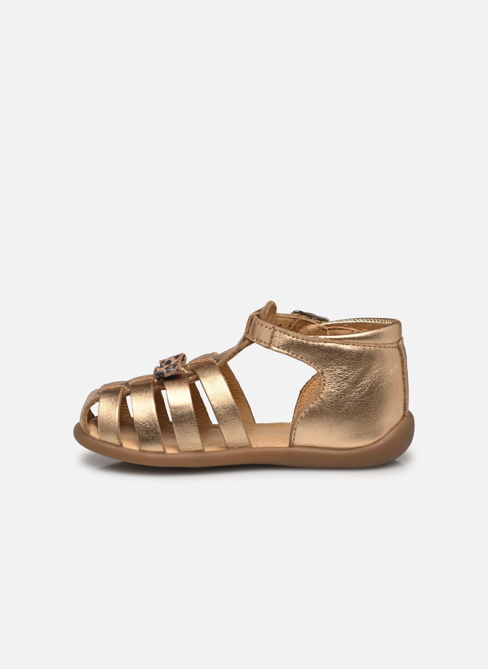 Sandalias STAND-UP KNOT niña oro y bronce Pom d Api Sandalias STAND-UP KNOT niña oro y bronce IVORY