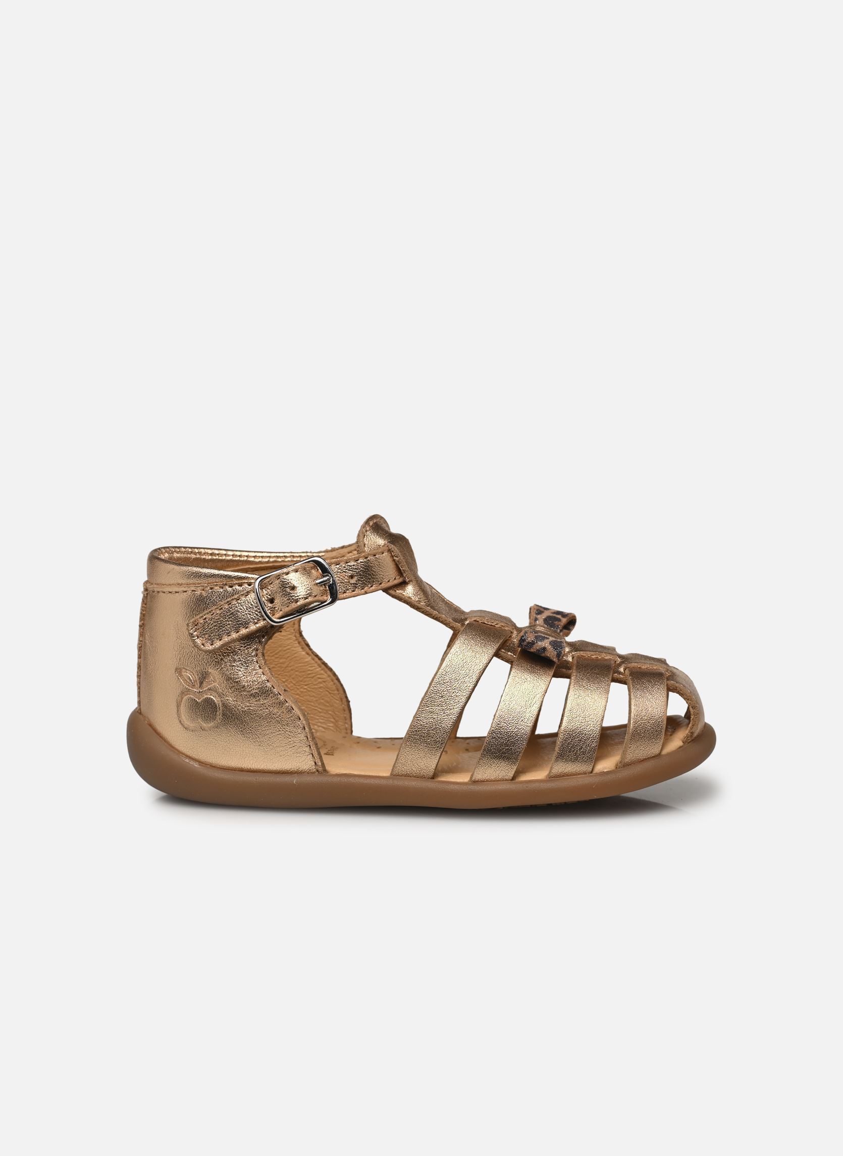Sandalias STAND-UP KNOT niña oro y bronce Pom d Api Sandalias STAND-UP KNOT niña oro y bronce IVORY