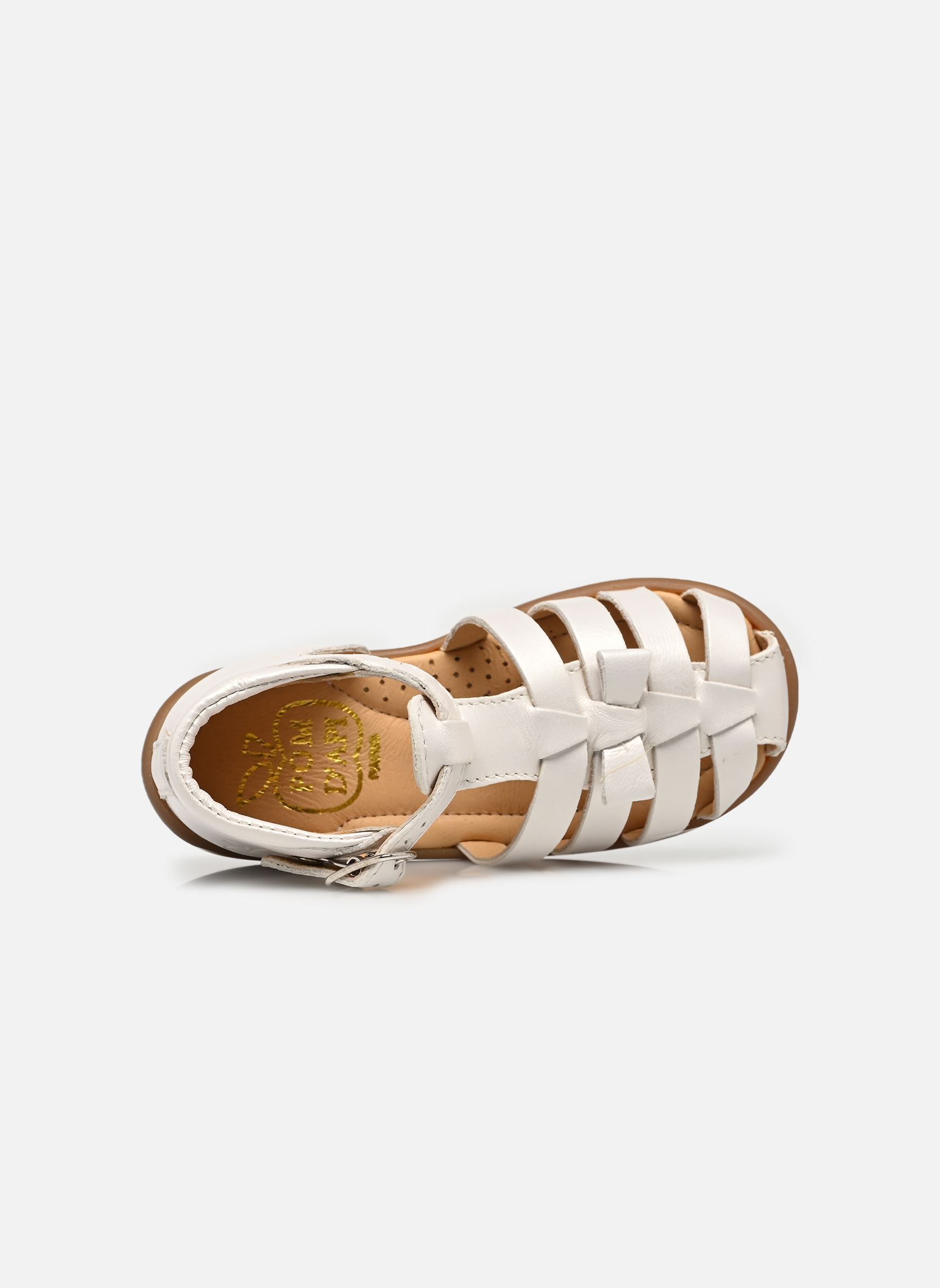 Sandalen STAND-UP KNOT mädchen weiß Pom d Api Sandalen STAND-UP KNOT mädchen weiß BLANC NACRE