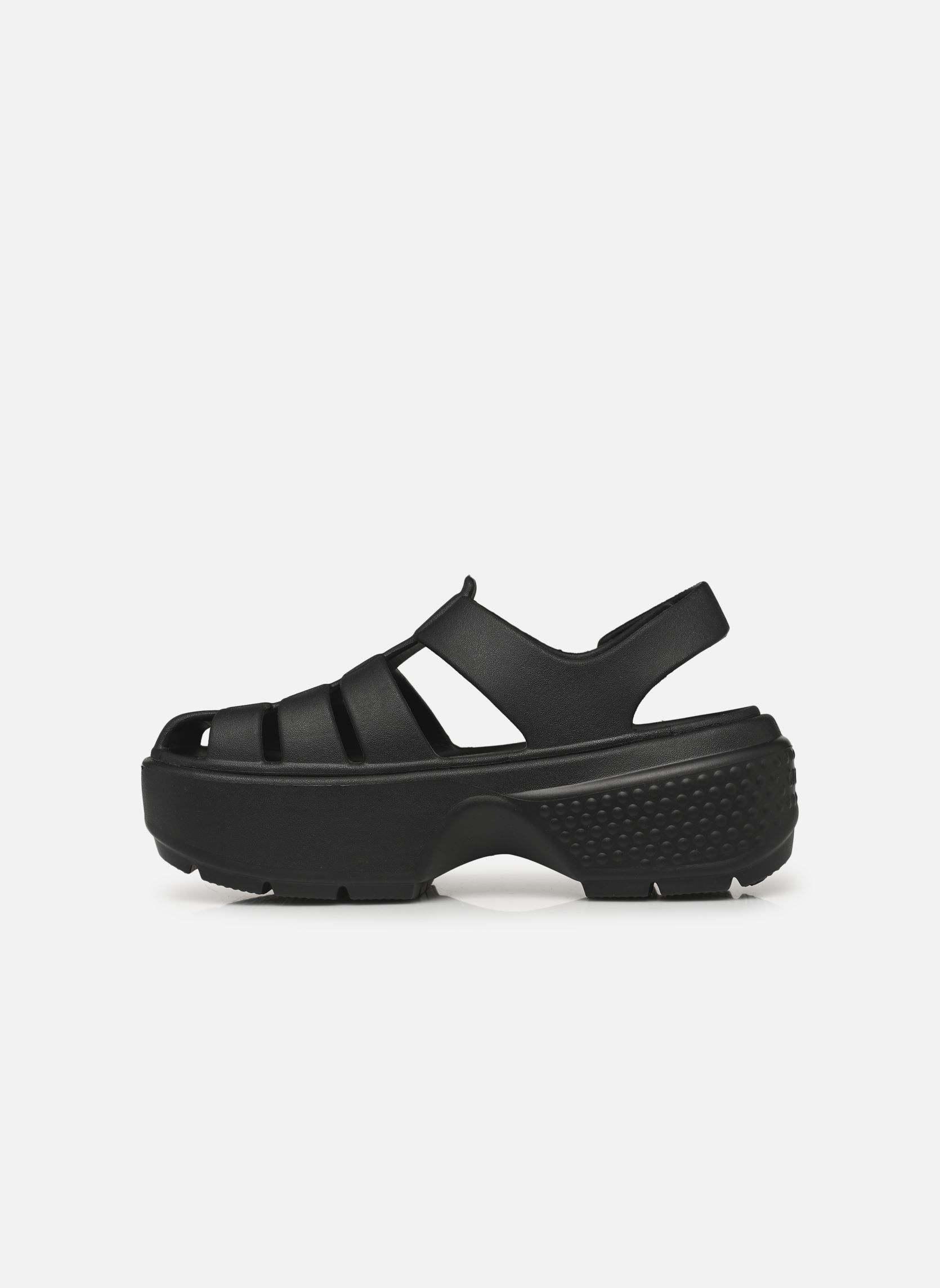 Sandales compensées et plateformes Stomp Fisherman Sandal femme noir Crocs Sandales compensées et plateformes Stomp Fisherman Sandal femme noir Black