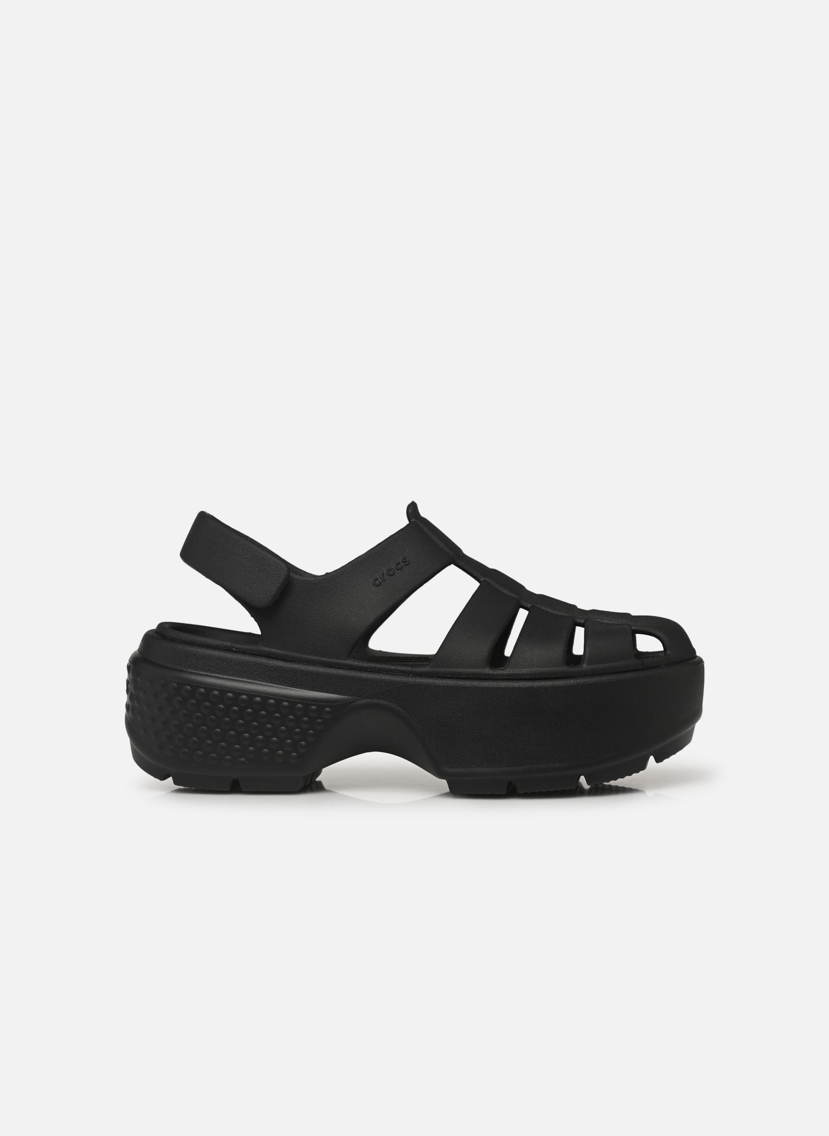 Sandales compensées et plateformes Stomp Fisherman Sandal femme noir Crocs Sandales compensées et plateformes Stomp Fisherman Sandal femme noir Black