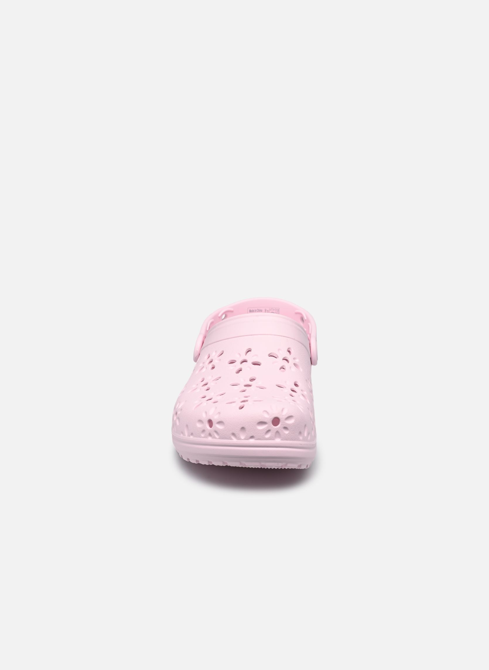 Muilen en klompen Classic Floral Cut Out Clog dames roze Crocs Muilen en klompen Classic Floral Cut Out Clog dames roze Pink Milk