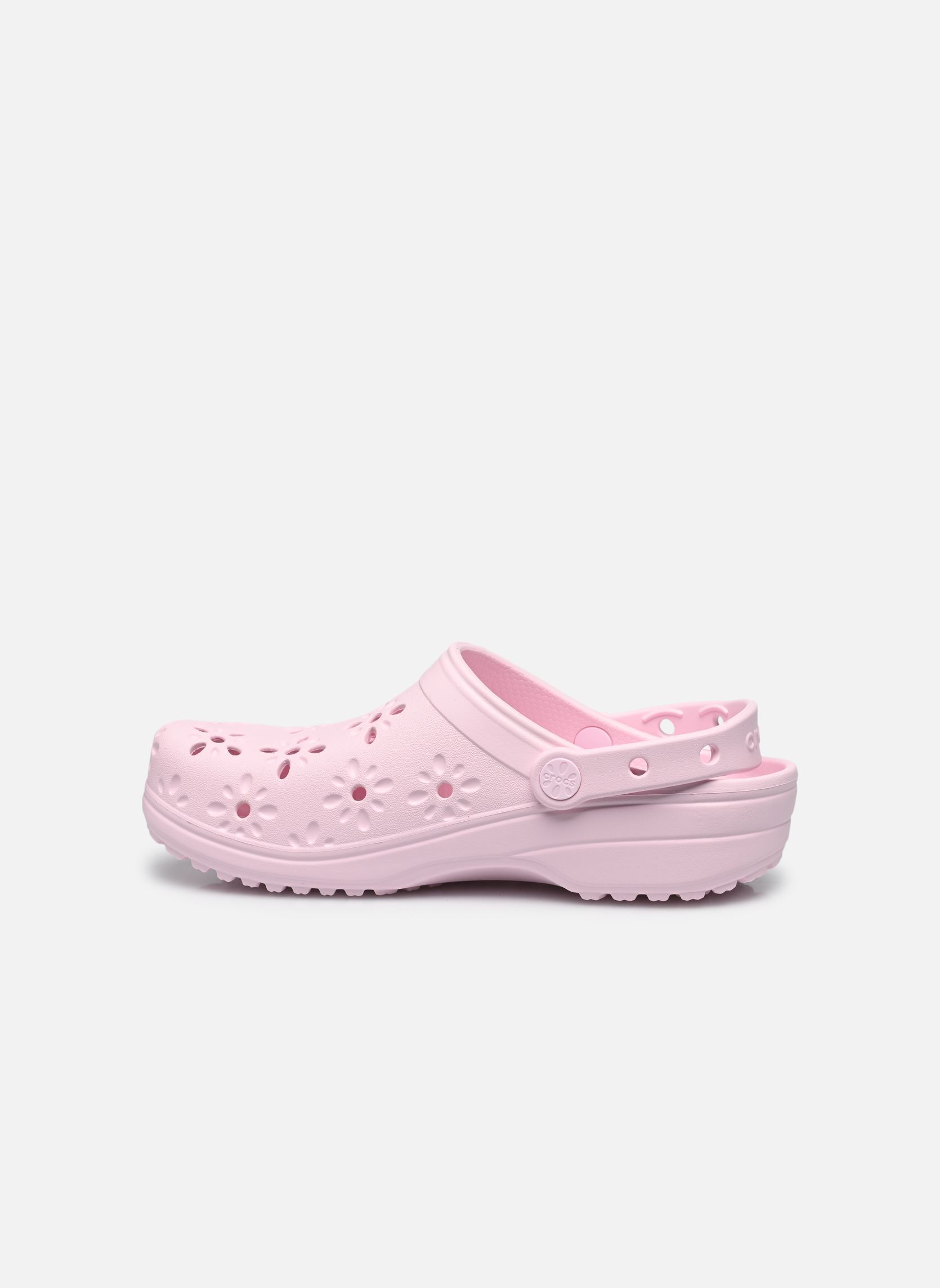 Muilen en klompen Classic Floral Cut Out Clog dames roze Crocs Muilen en klompen Classic Floral Cut Out Clog dames roze Pink Milk