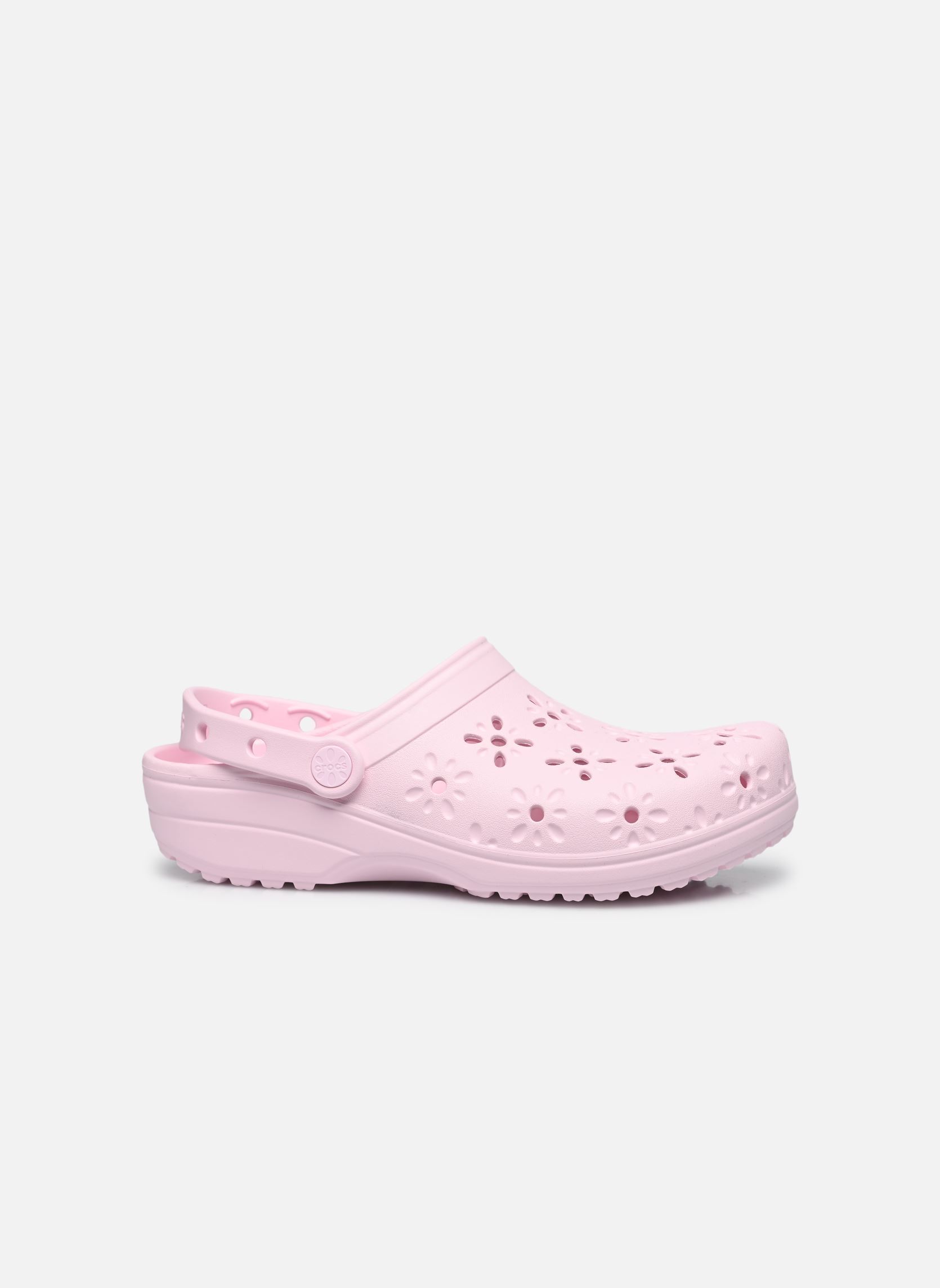 Muilen en klompen Classic Floral Cut Out Clog dames roze Crocs Muilen en klompen Classic Floral Cut Out Clog dames roze Pink Milk