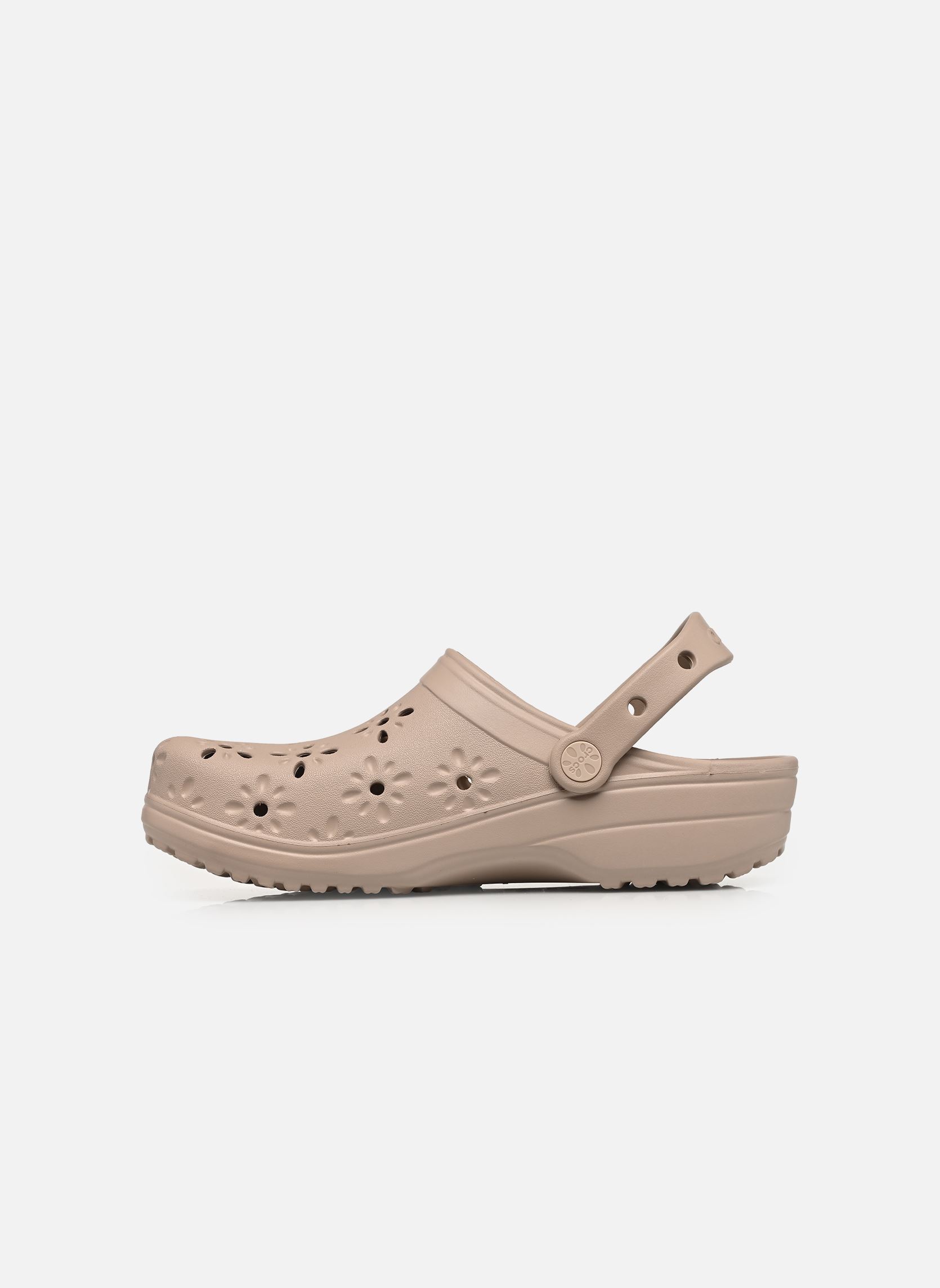 Muilen en klompen Classic Floral Cut Out Clog dames beige Crocs Muilen en klompen Classic Floral Cut Out Clog dames beige Taupe