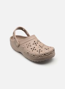 Muilen en klompen Classic Floral Cut Out Clog dames beige