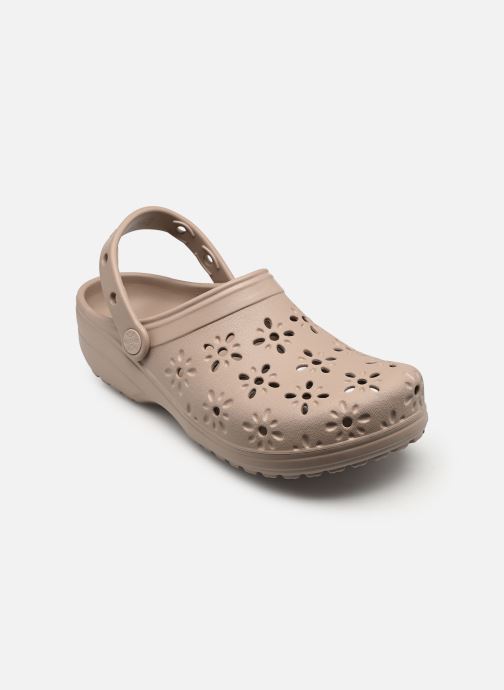 Crocs Muilen en klompen Classic Floral Cut Out Clog dames beige