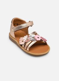 Sandales POPPY MULTI FLO fille or et bronze