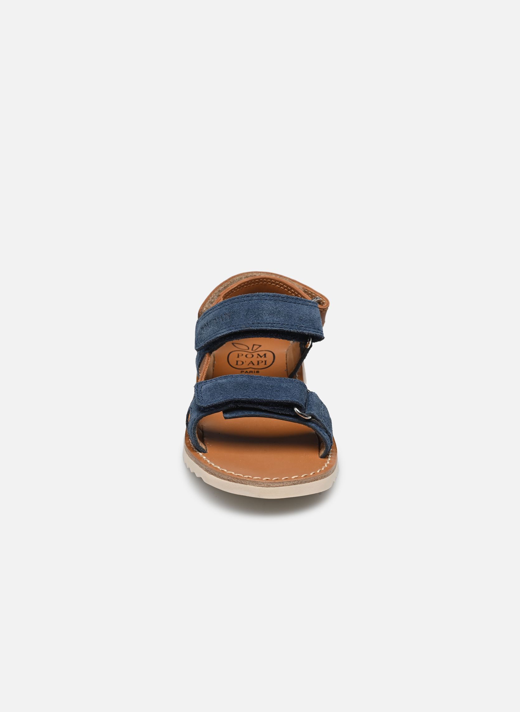 Sandales WAFF TREK garçon multicolore Pom d Api Sandales WAFF TREK garçon multicolore BALTIC-CAMEL