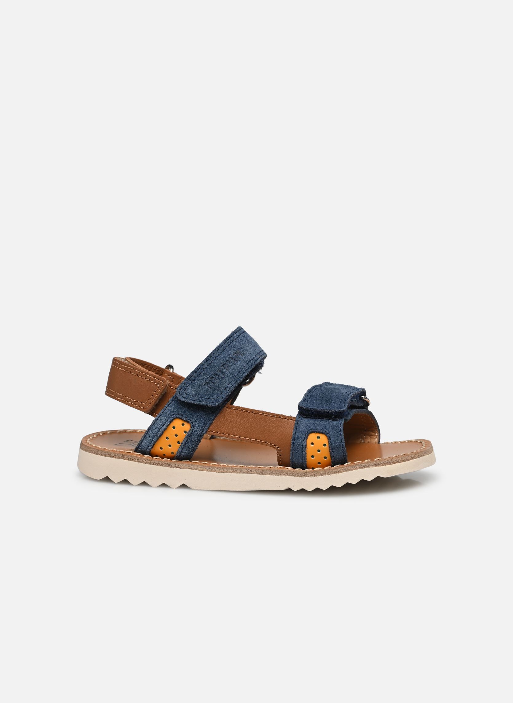 Sandales WAFF TREK garçon multicolore Pom d Api Sandales WAFF TREK garçon multicolore BALTIC-CAMEL