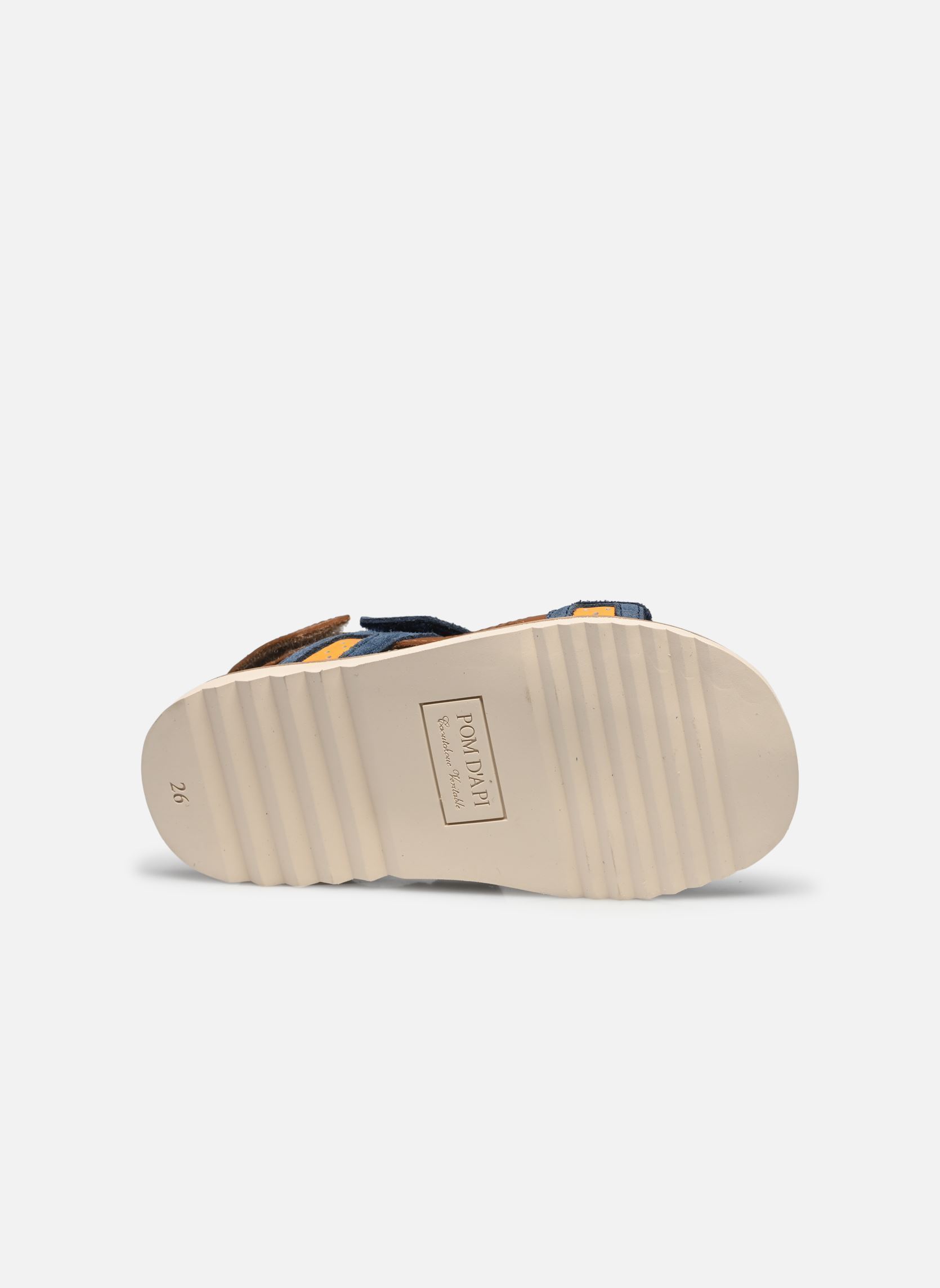 Sandales WAFF TREK garçon multicolore Pom d Api Sandales WAFF TREK garçon multicolore BALTIC-CAMEL