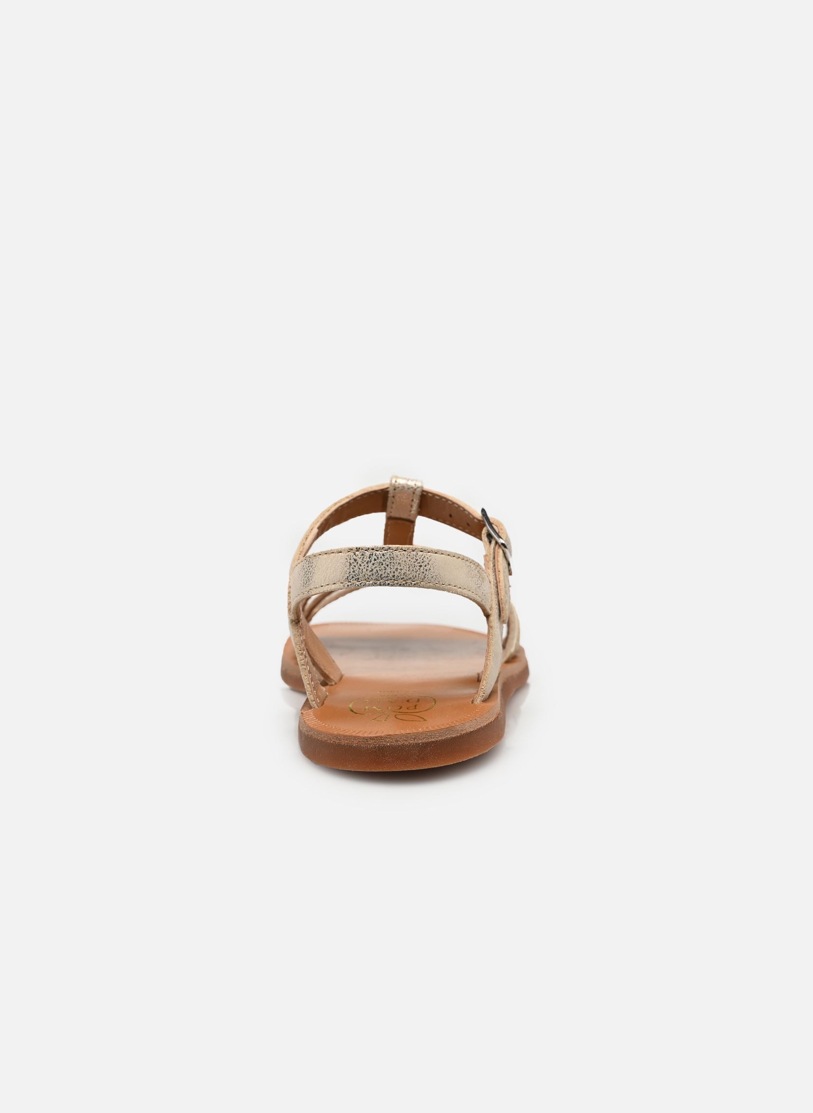 Sandales PLAGETTE NEW SALOME fille or et bronze Pom d Api Sandales PLAGETTE NEW SALOME fille or et bronze PLATINE 2