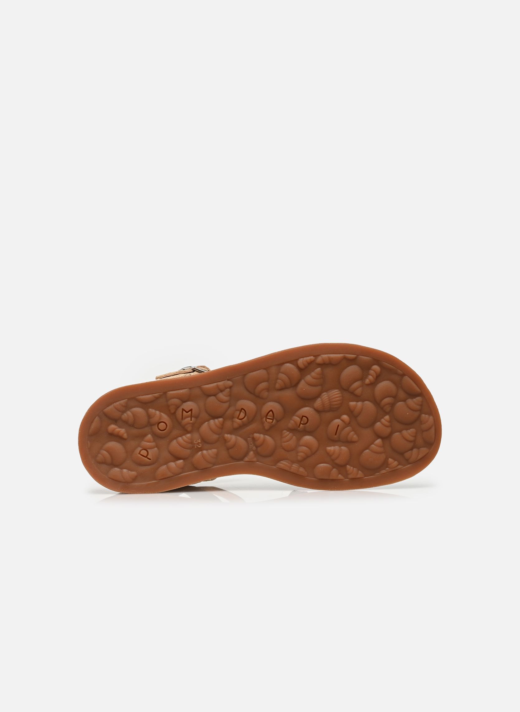 Sandales PLAGETTE NEW SALOME fille or et bronze Pom d Api Sandales PLAGETTE NEW SALOME fille or et bronze PLATINE 2