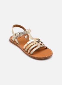 Sandales PLAGETTE NEW SALOME fille or et bronze