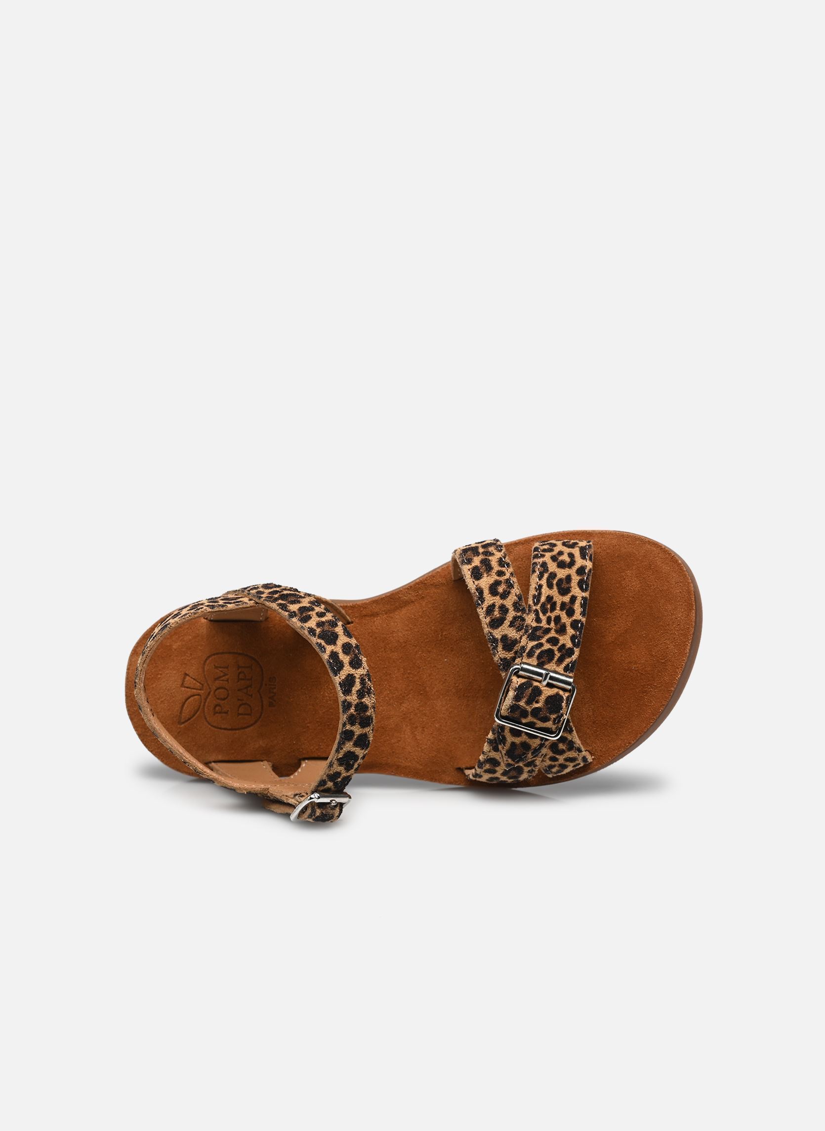 Sandalen PLAGE-AIR CROSSY meisjes bruin Pom d Api Sandalen PLAGE-AIR CROSSY meisjes bruin SAHARA
