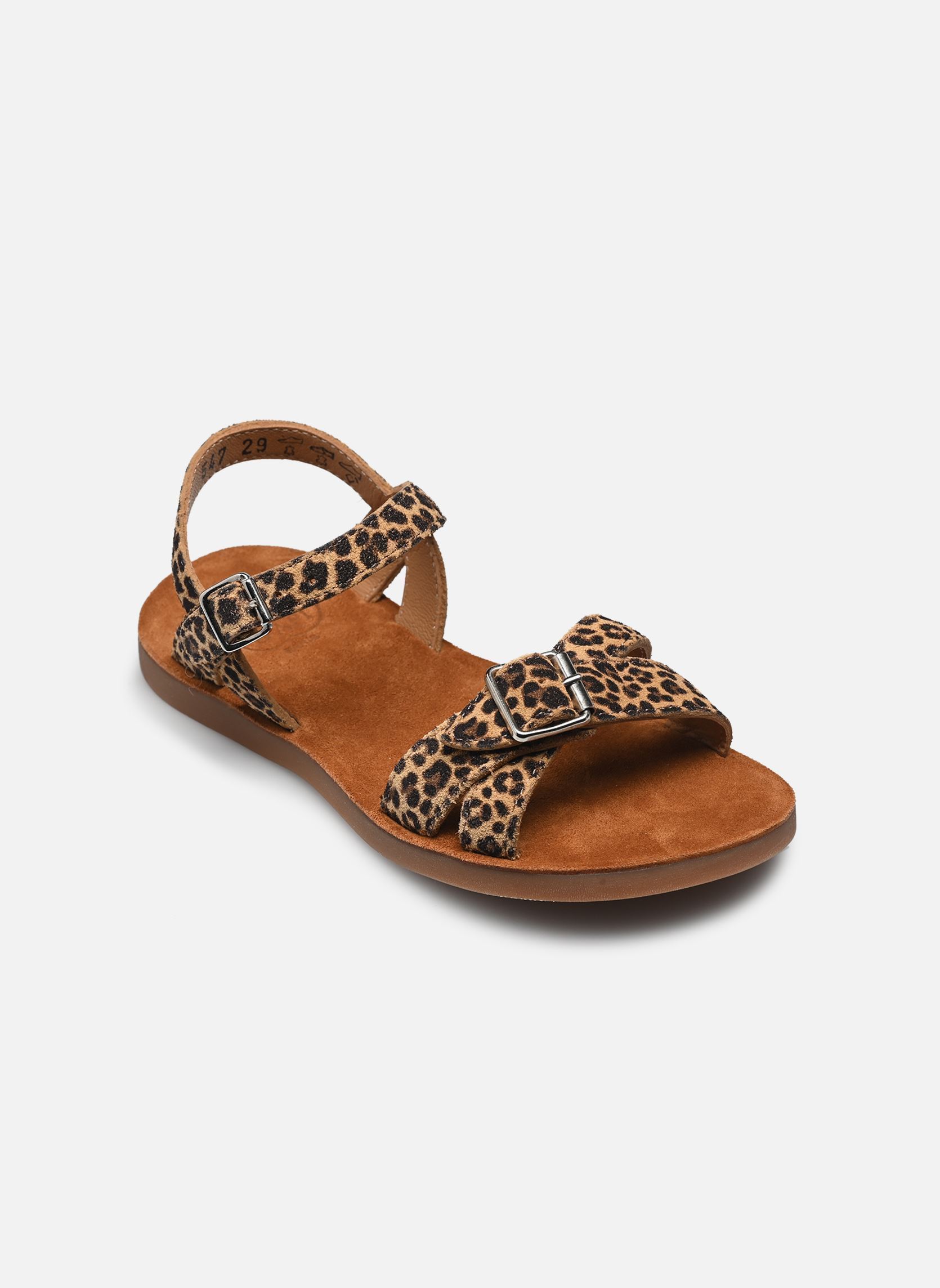 Sandalen PLAGE-AIR CROSSY meisjes bruin Pom d Api Sandalen PLAGE-AIR CROSSY meisjes bruin SAHARA