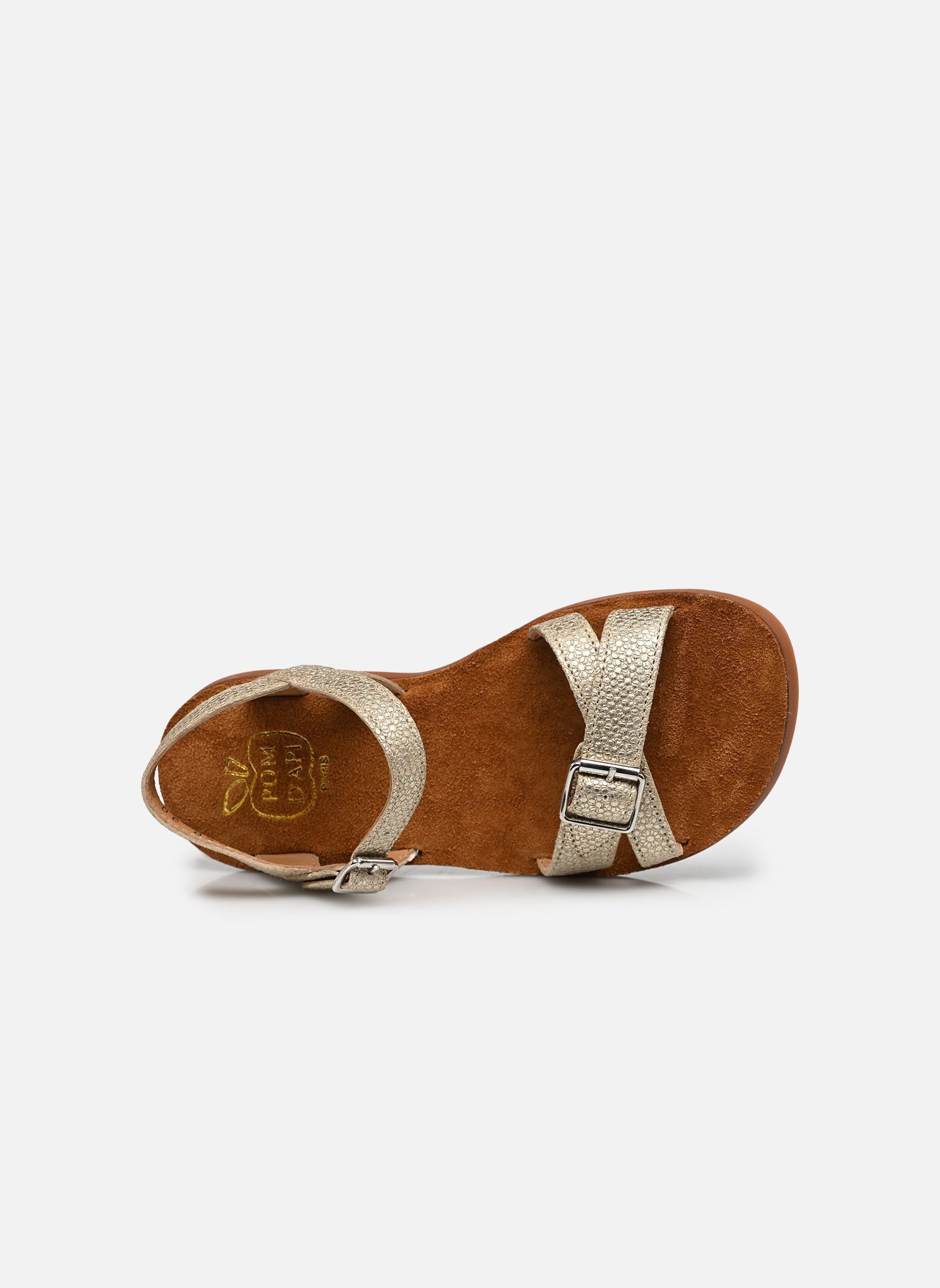 Sandalen PLAGE-AIR CROSSY mädchen gold und bronze Pom d Api Sandalen PLAGE-AIR CROSSY mädchen gold und bronze PLATINO