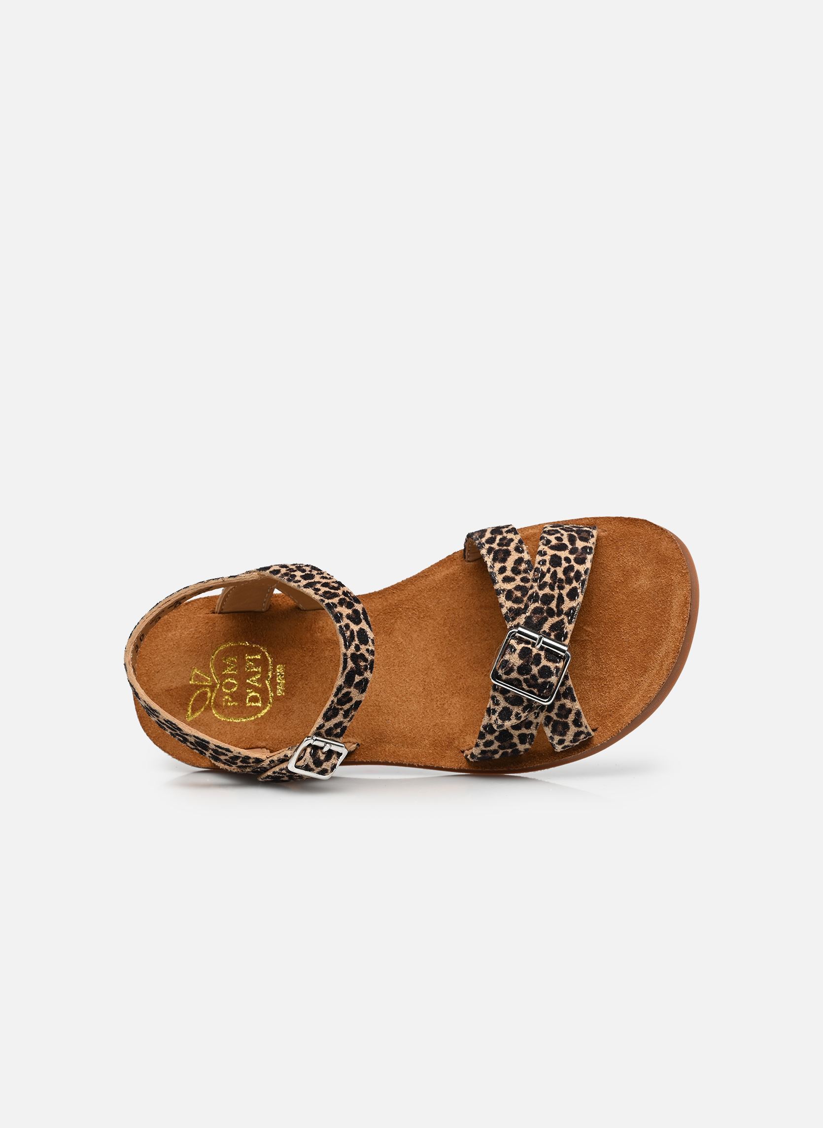 Sandalen PLAGE-AIR CROSSY mädchen braun Pom d Api Sandalen PLAGE-AIR CROSSY mädchen braun SAHARA 2