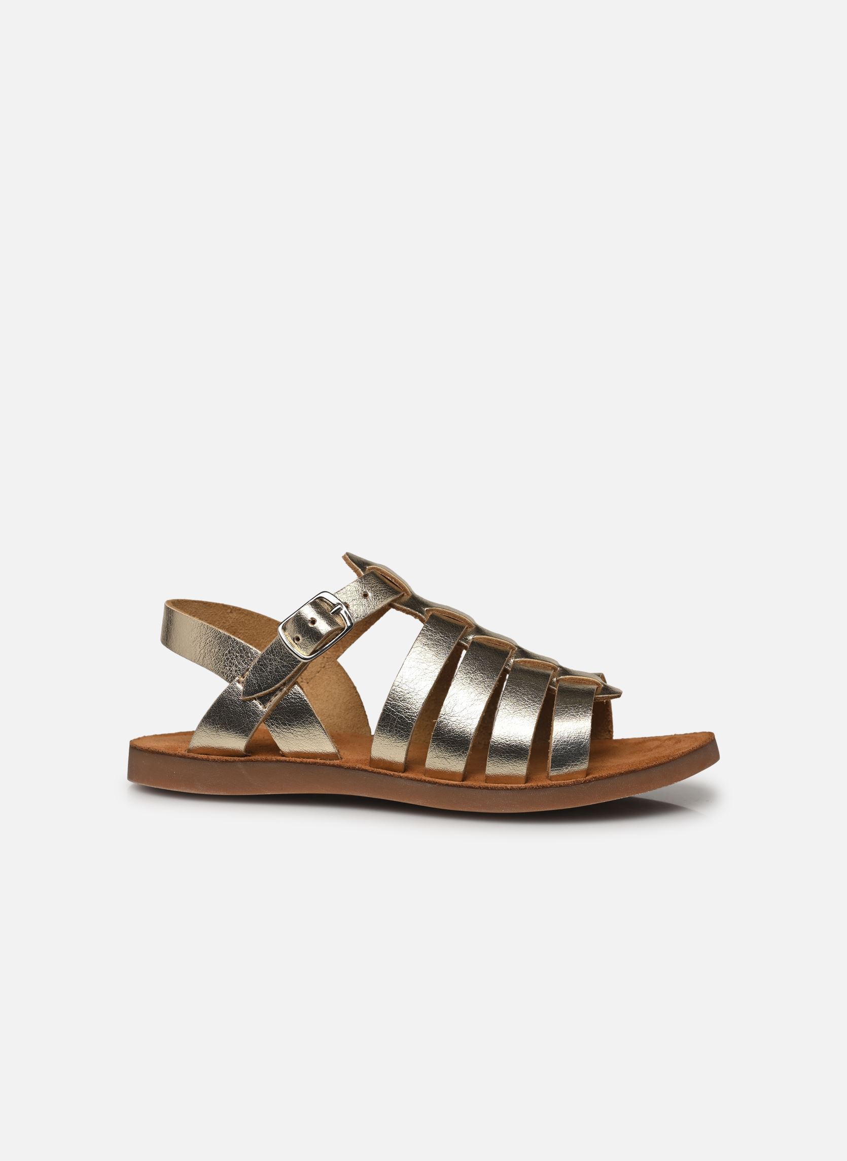 Sandali PLAGE-AIR PUR STRAP bambina oro e bronzo Pom d Api Sandali PLAGE-AIR PUR STRAP bambina oro e bronzo PLATINE