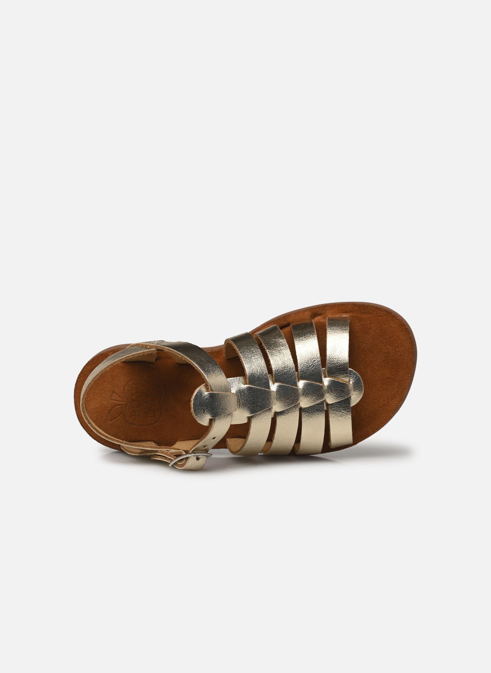 Sandali PLAGE-AIR PUR STRAP bambina oro e bronzo Pom d Api Sandali PLAGE-AIR PUR STRAP bambina oro e bronzo PLATINE