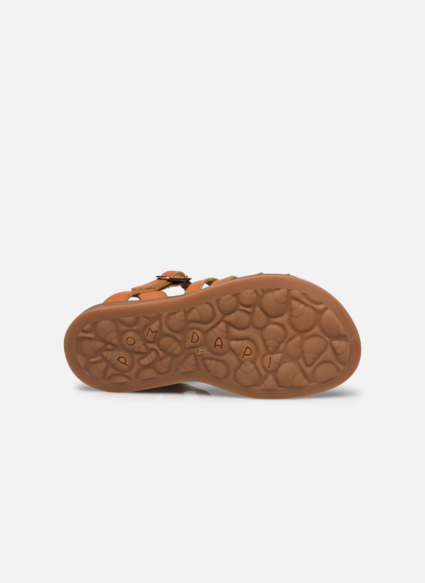 Sandales PLAGE-AIR PUR STRAP fille marron Pom d Api Sandales PLAGE-AIR PUR STRAP fille marron CAMEL