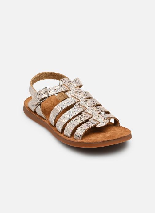 Pom d Api Sandales PLAGE-AIR PUR STRAP fille argent