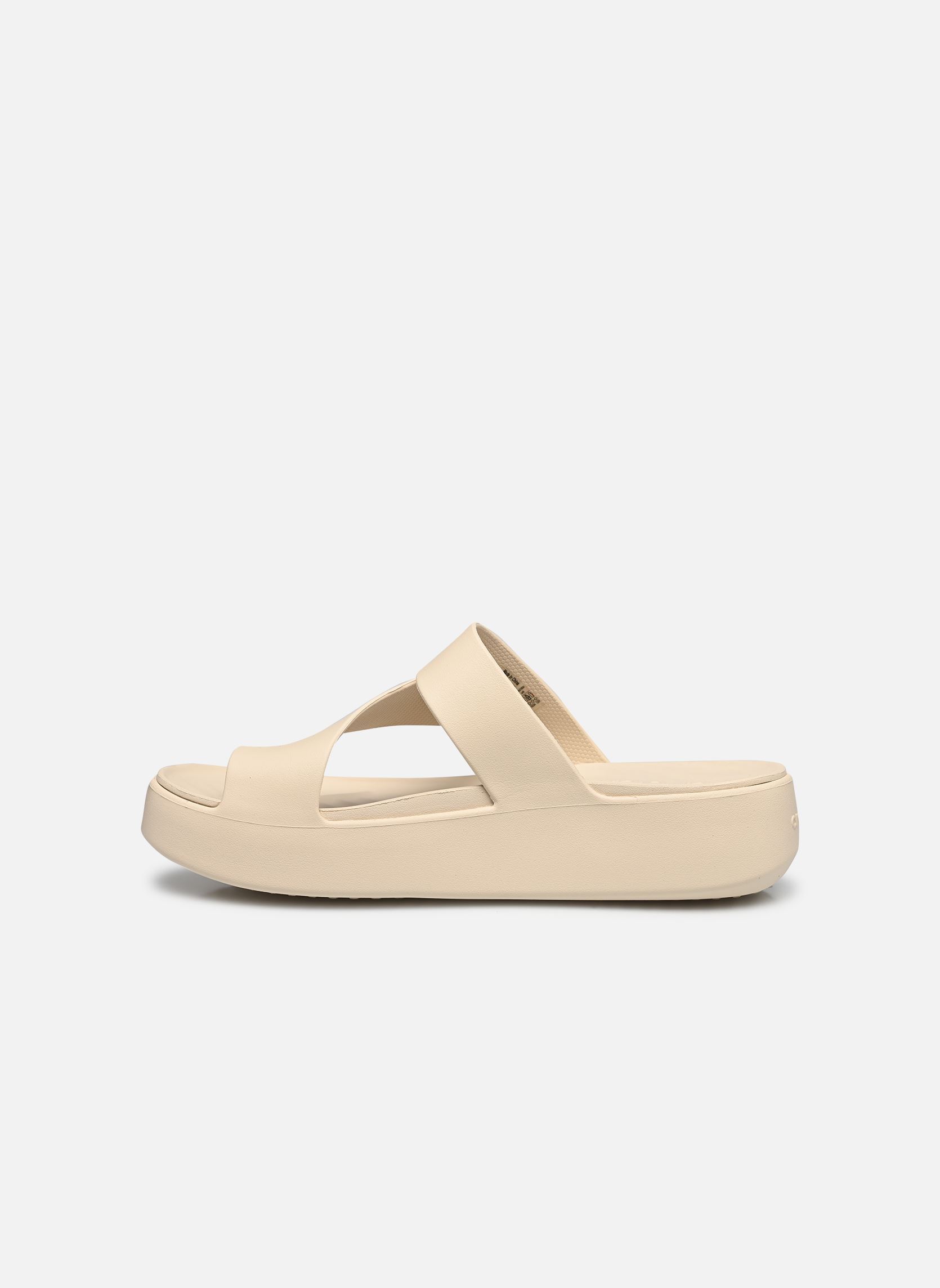 Pantoletten und Clogs Getaway Platform Toe Loop damen beige Crocs Pantoletten und Clogs Getaway Platform Toe Loop damen beige Sandstone