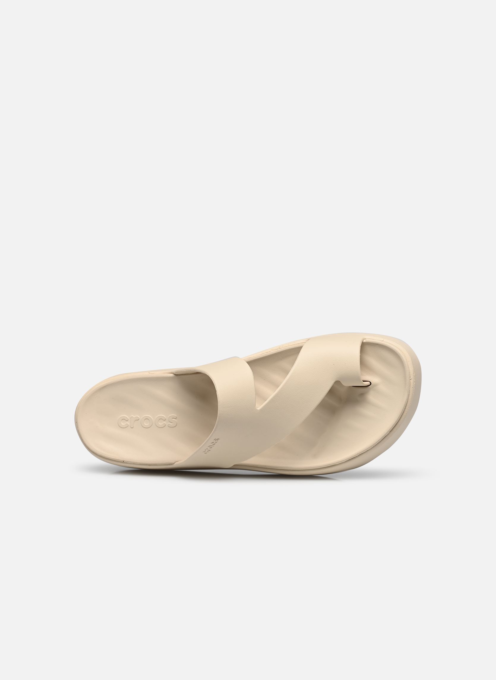 Pantoletten und Clogs Getaway Platform Toe Loop damen beige Crocs Pantoletten und Clogs Getaway Platform Toe Loop damen beige Sandstone