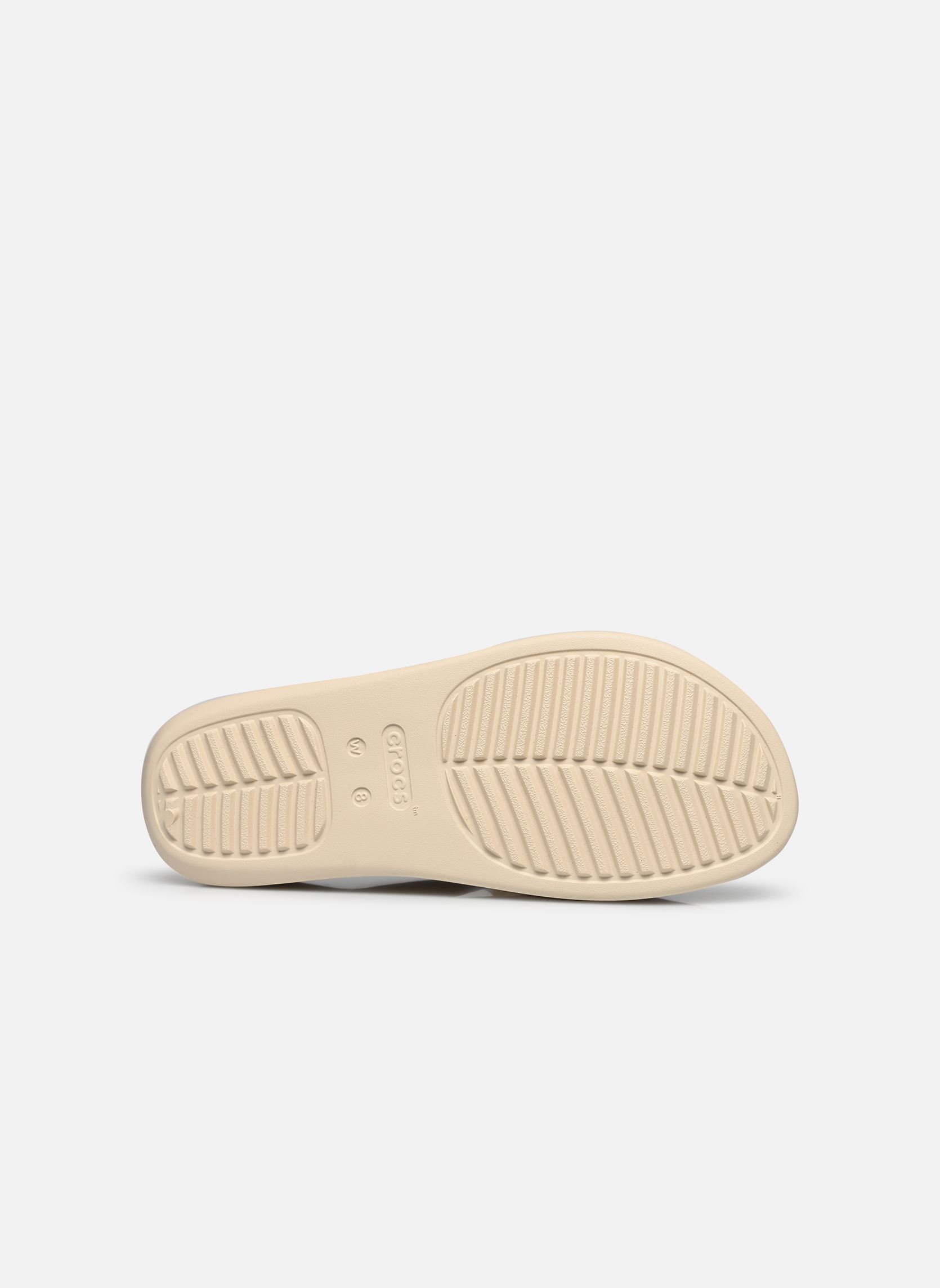 Pantoletten und Clogs Getaway Platform Toe Loop damen beige Crocs Pantoletten und Clogs Getaway Platform Toe Loop damen beige Sandstone
