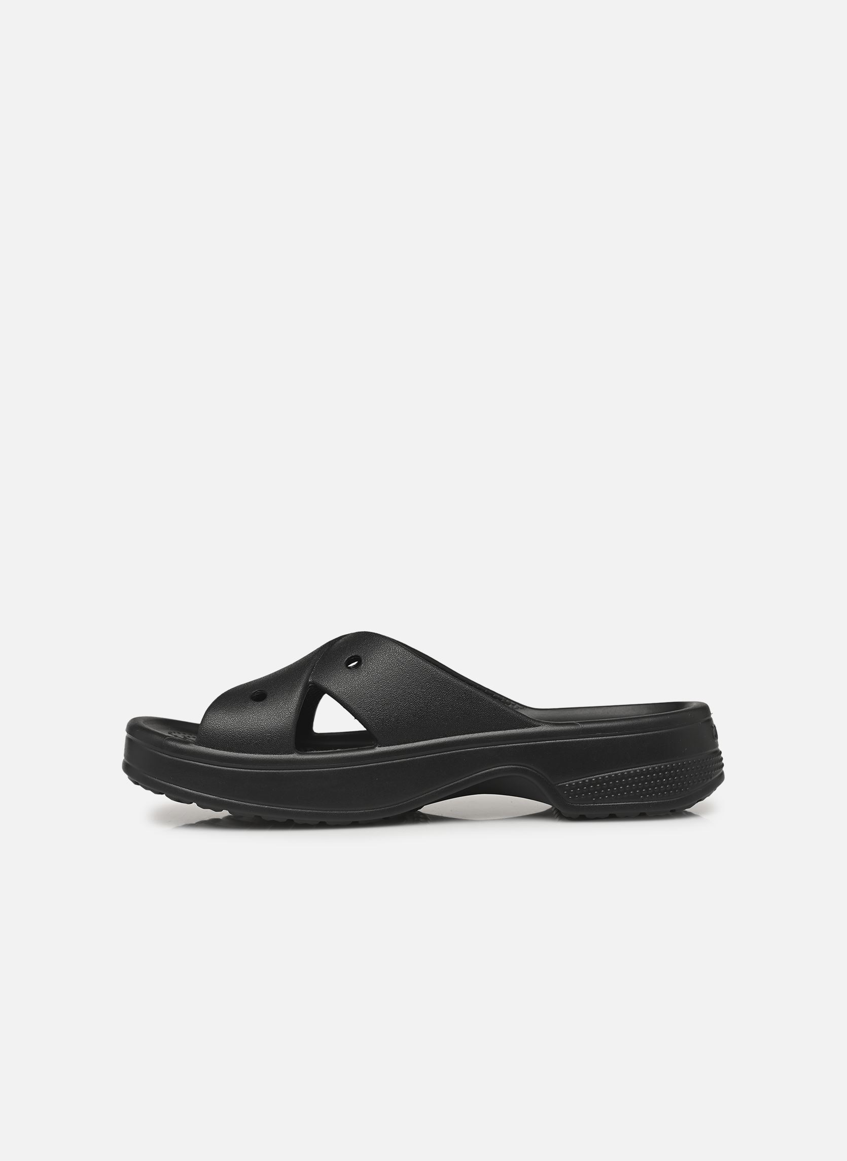 Mules et sabots Cl Womens Cross Strap femme noir Crocs Mules et sabots Cl Womens Cross Strap femme noir Black