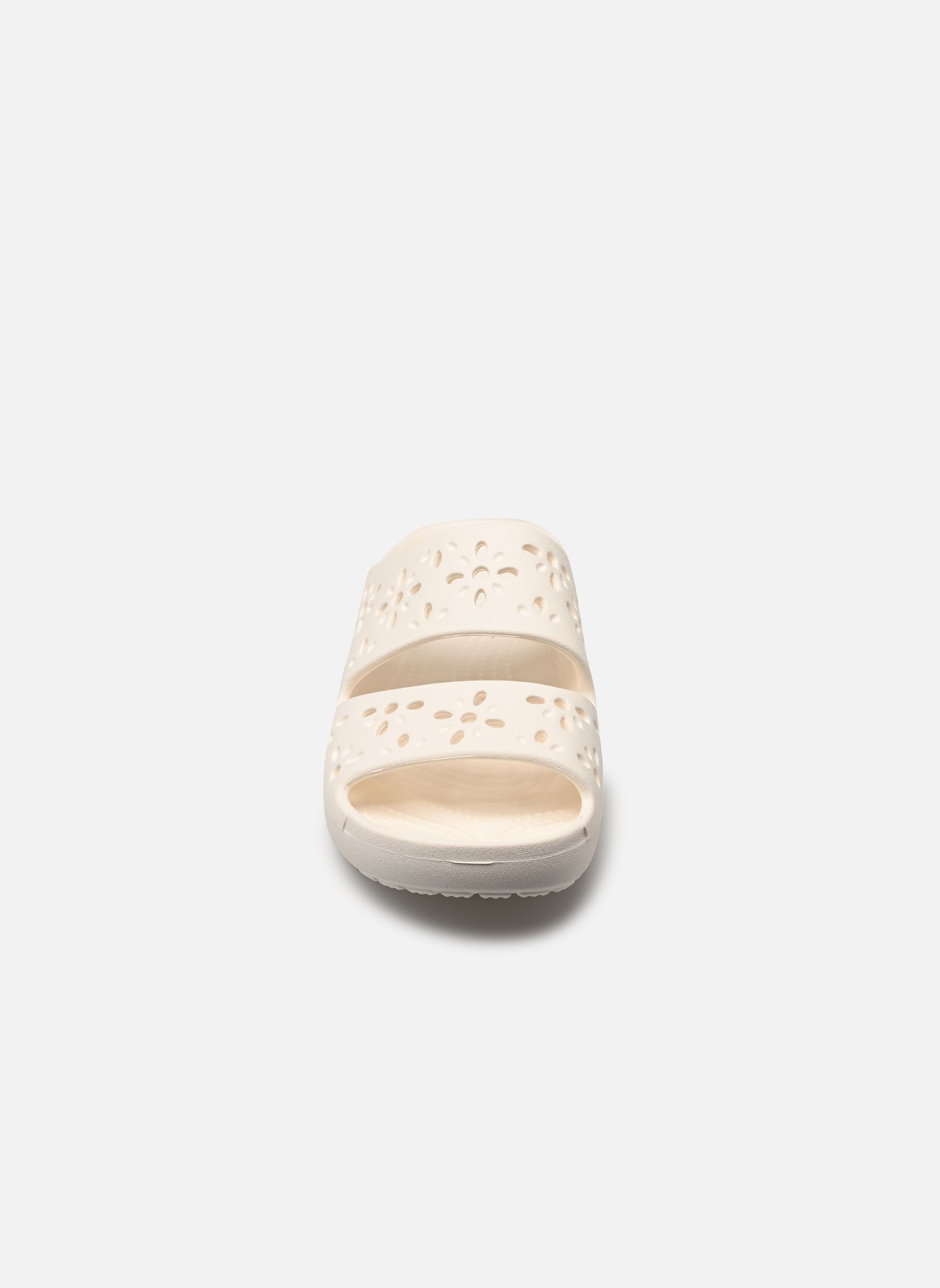 Pantoletten und Clogs Classic Floral Cut Out Sandal damen weiß Crocs Pantoletten und Clogs Classic Floral Cut Out Sandal damen weiß CHALK