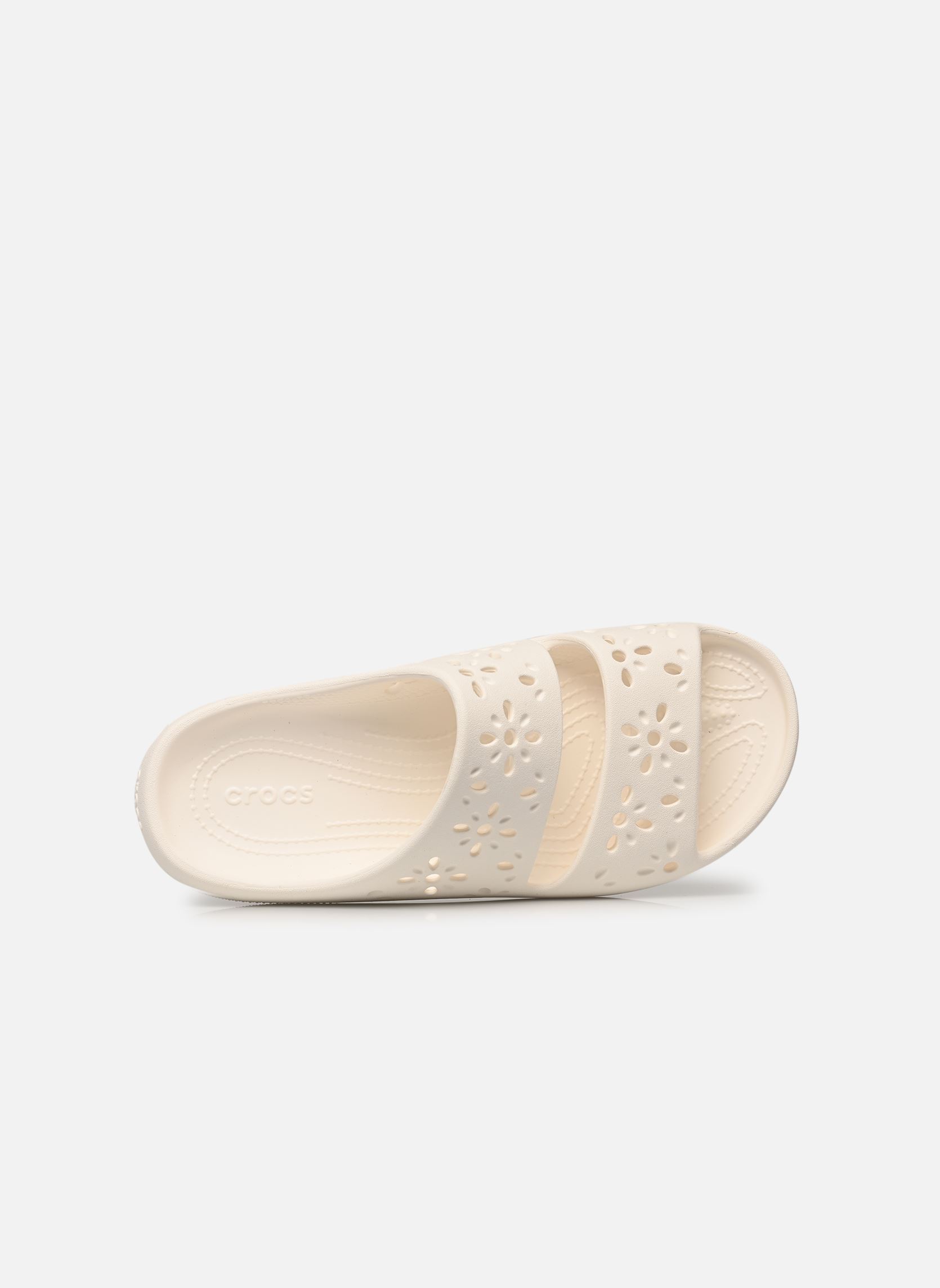 Pantoletten und Clogs Classic Floral Cut Out Sandal damen weiß Crocs Pantoletten und Clogs Classic Floral Cut Out Sandal damen weiß CHALK