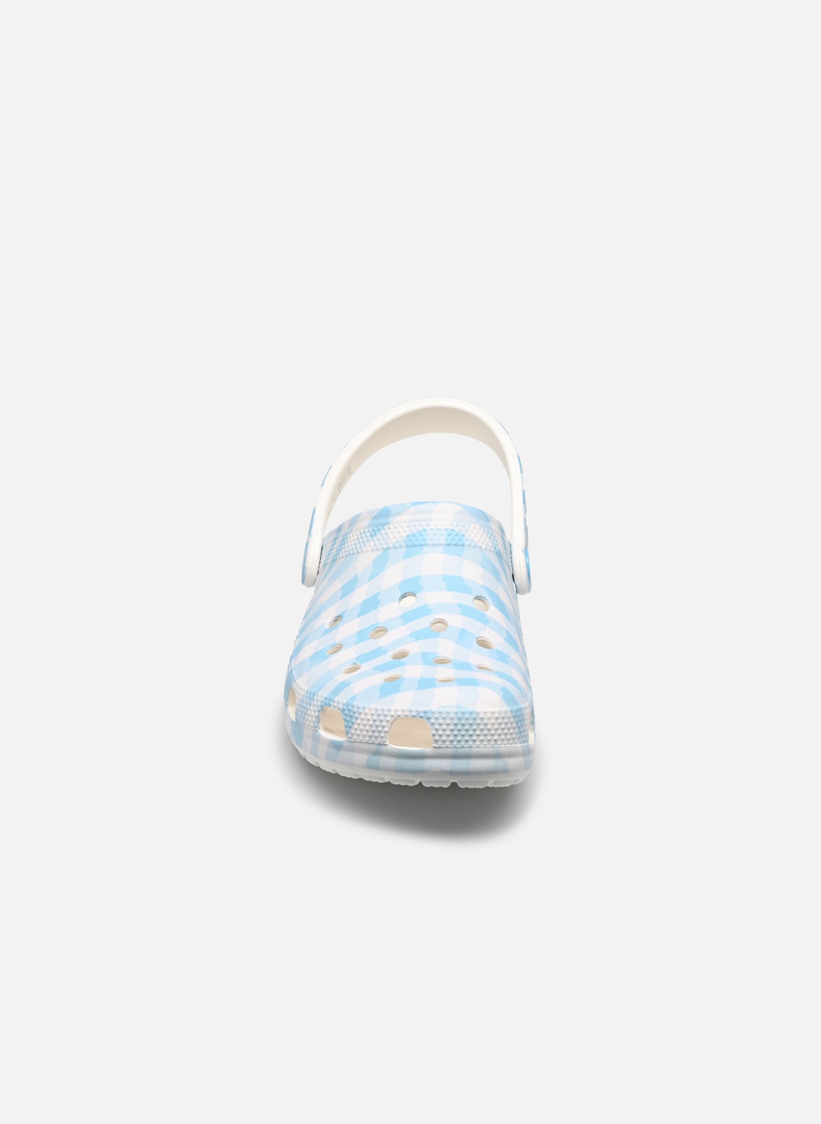 Mules et sabots Classic Gingham Clog femme multicolore Crocs Mules et sabots Classic Gingham Clog femme multicolore White/blue